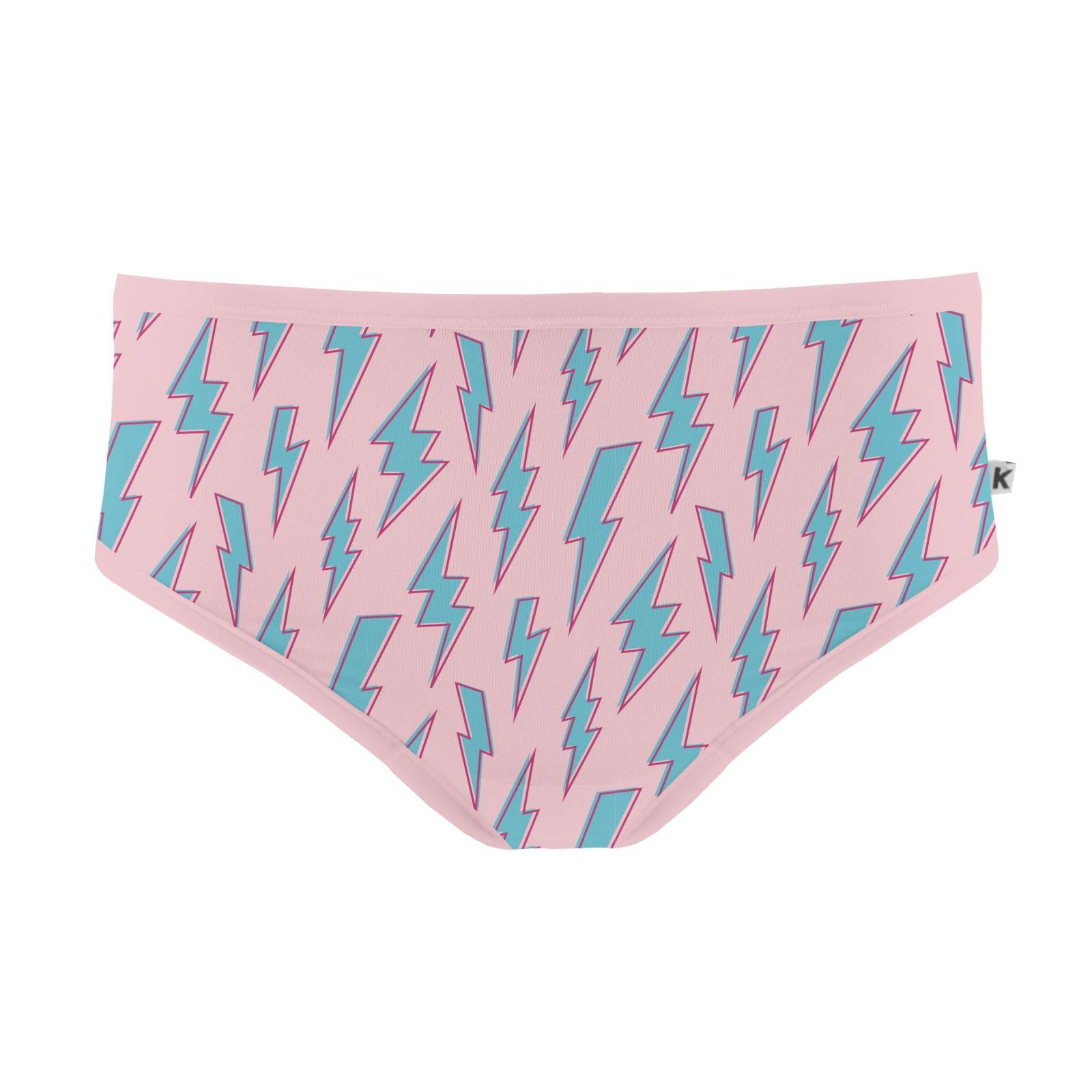 Kickee Pants Girls Print Underwear Set of 3 - Calypso Splatter Paint,  Confetti, Lotus Lightning