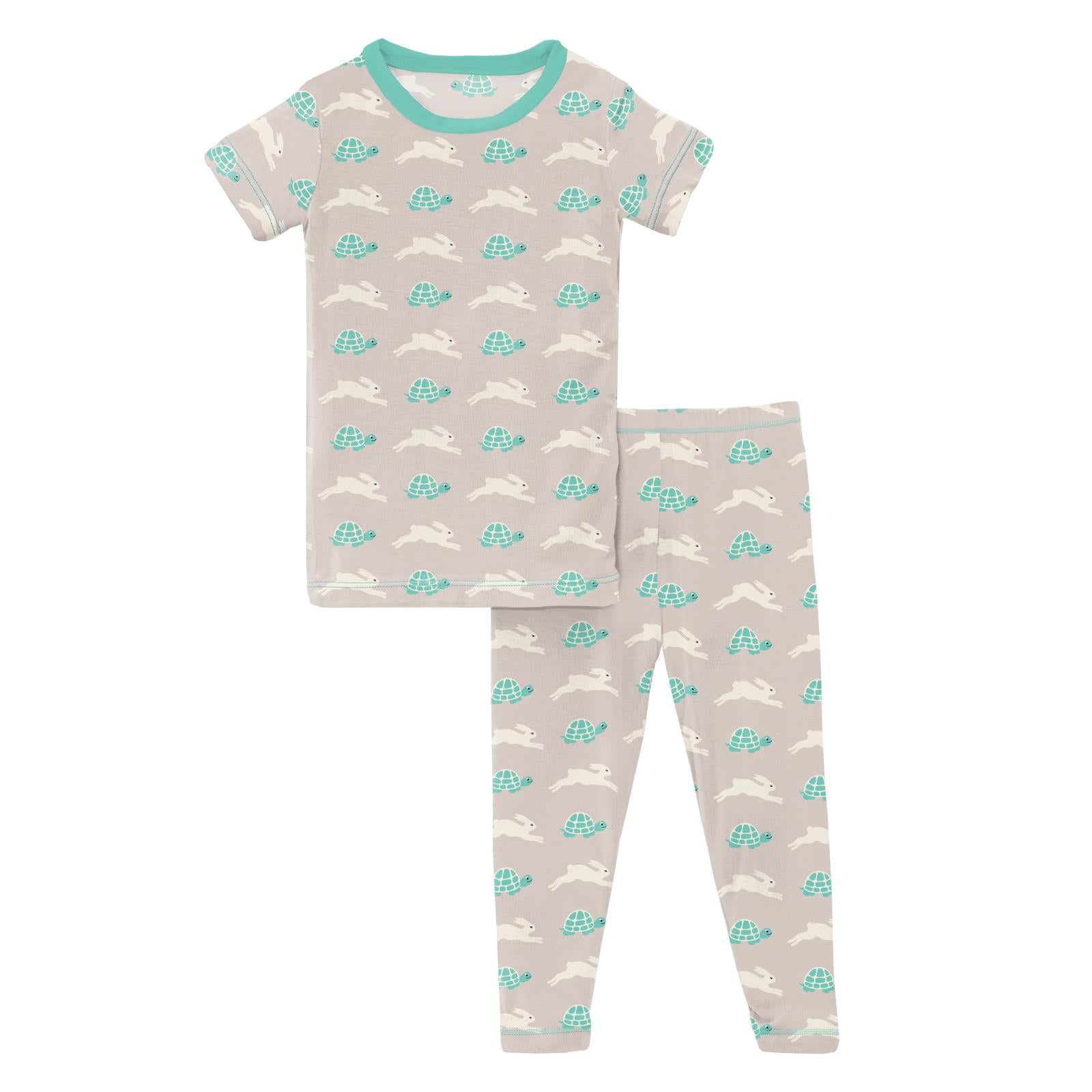 KP Print Short Sleeve Pajama Set (Natural Fishing Flies) - 2 Years