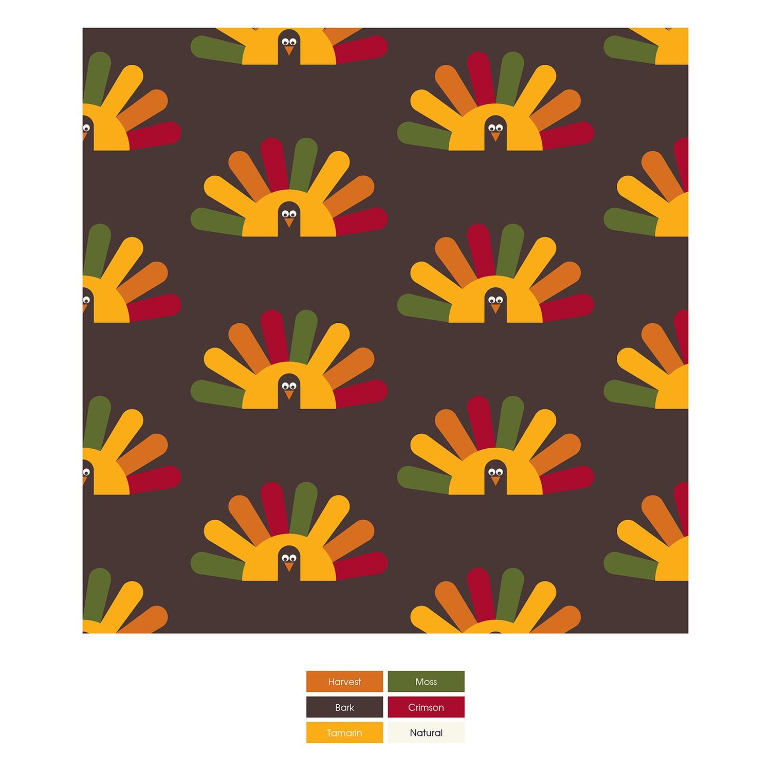 Print Dog Bandana in Bark Turkey