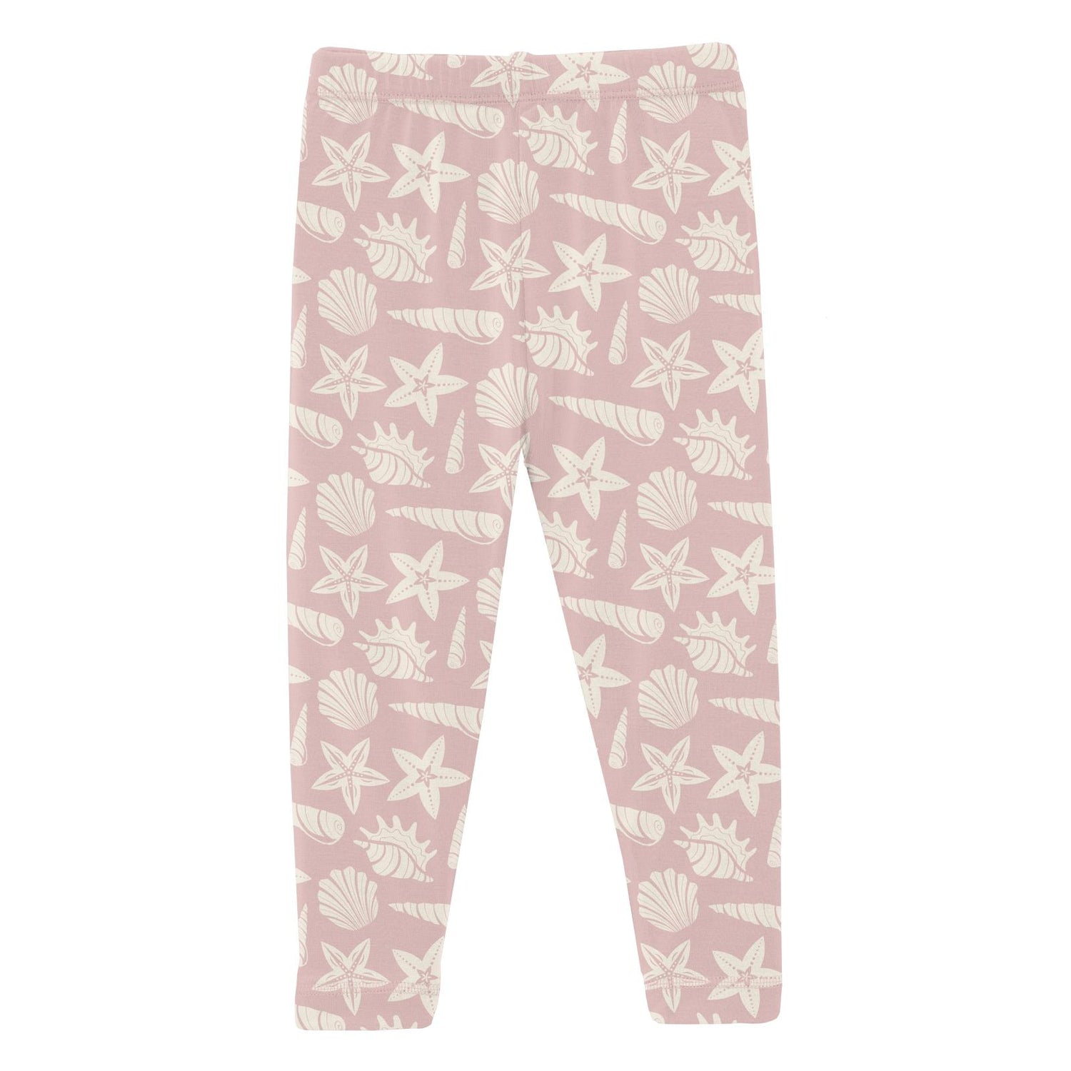 Print Leggings in Baby Rose Shells & Starfish