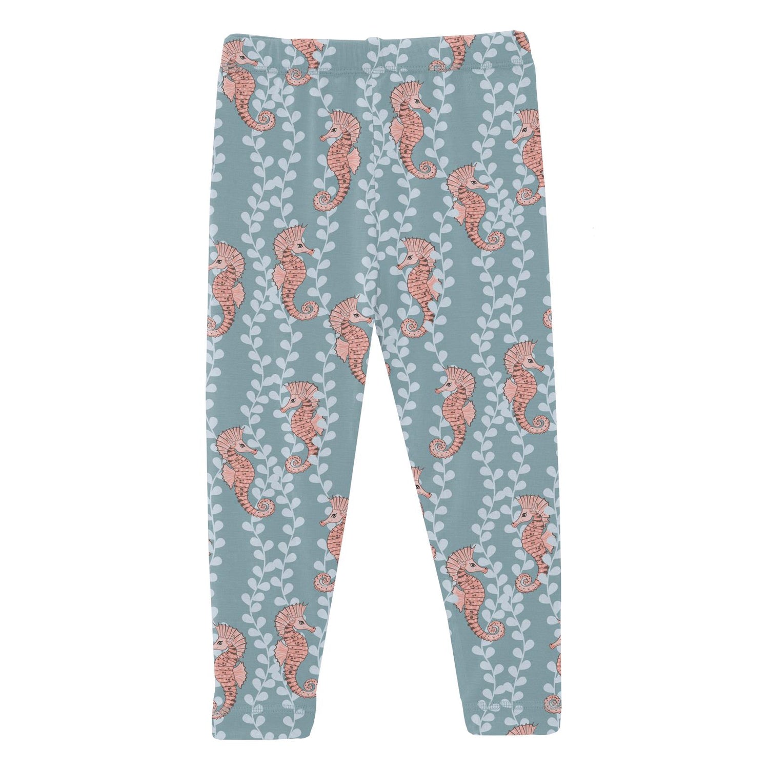 Print Leggings in Stormy Sea Seahorses