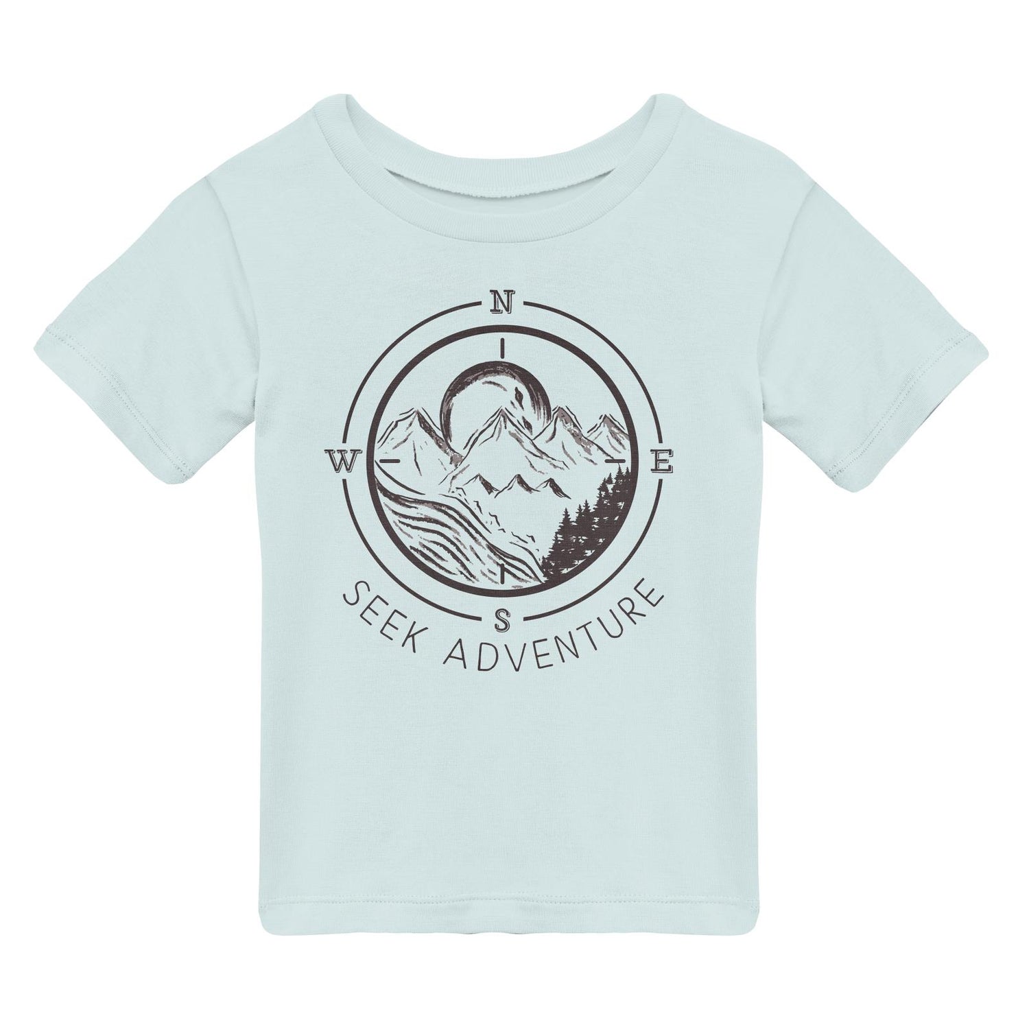 Short Sleeve Crew Neck Graphic Tee in Fresh Air Seek Adventure (319963)