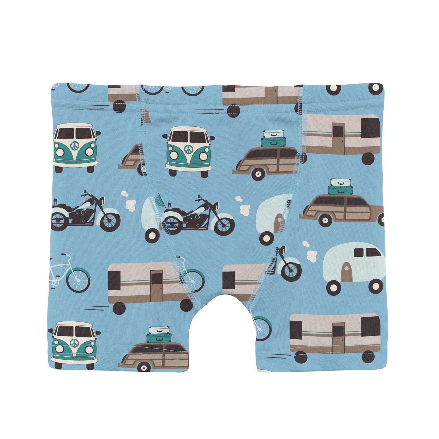 Print Boy's Boxer Brief in Seaside Blue On the Way (321692)