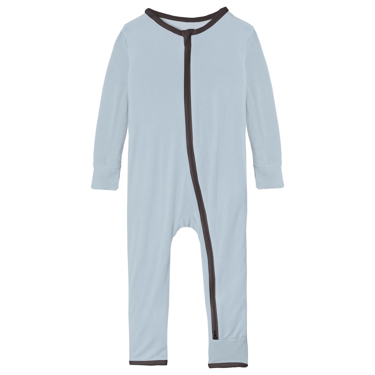 Applique Coverall with 2 Way Zipper in Illusion Blue Pirate Ship