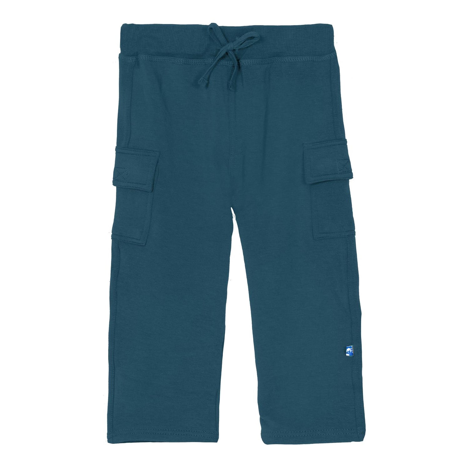 Fleece Cargo Sweatpants in Peacock