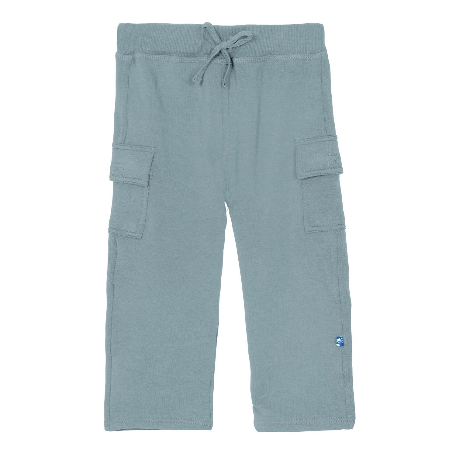 Fleece Cargo Sweatpants in Stormy Sea