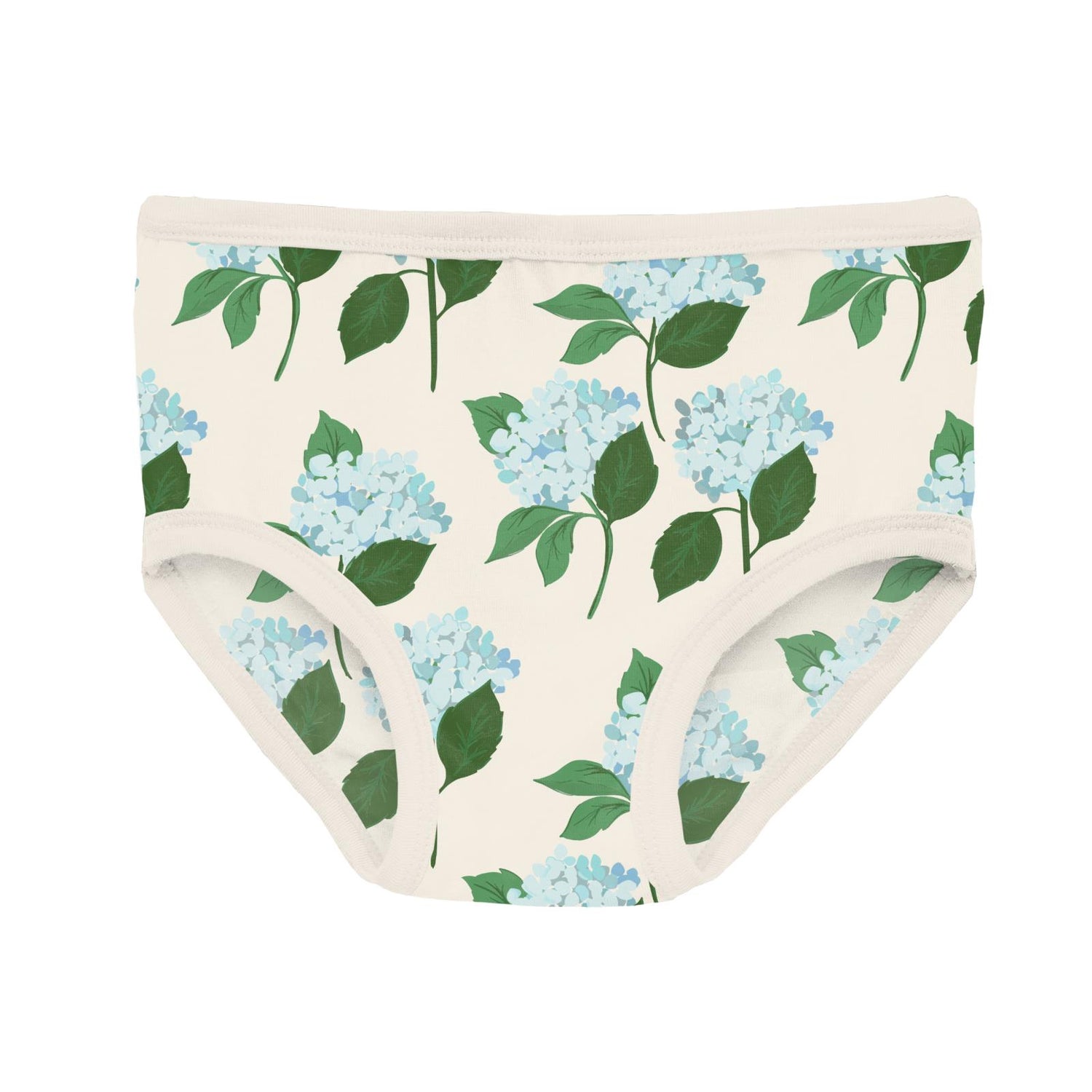 Print Girl's Underwear Set of 3 in Hydrangea Bouquet, Fresh Air & Lavender Chickens (312405)