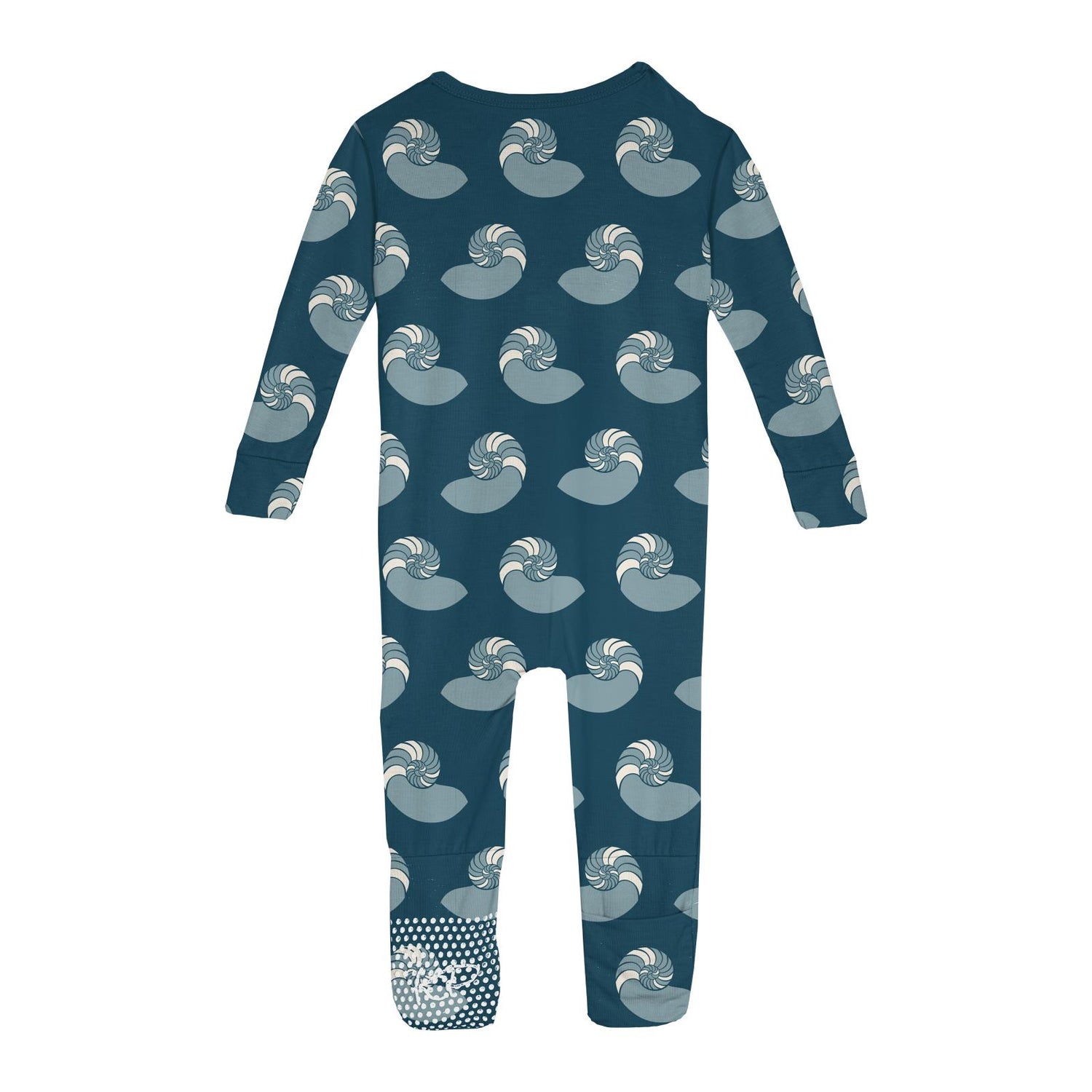 Print Convertible Sleeper with Zipper in Peacock Nautilus