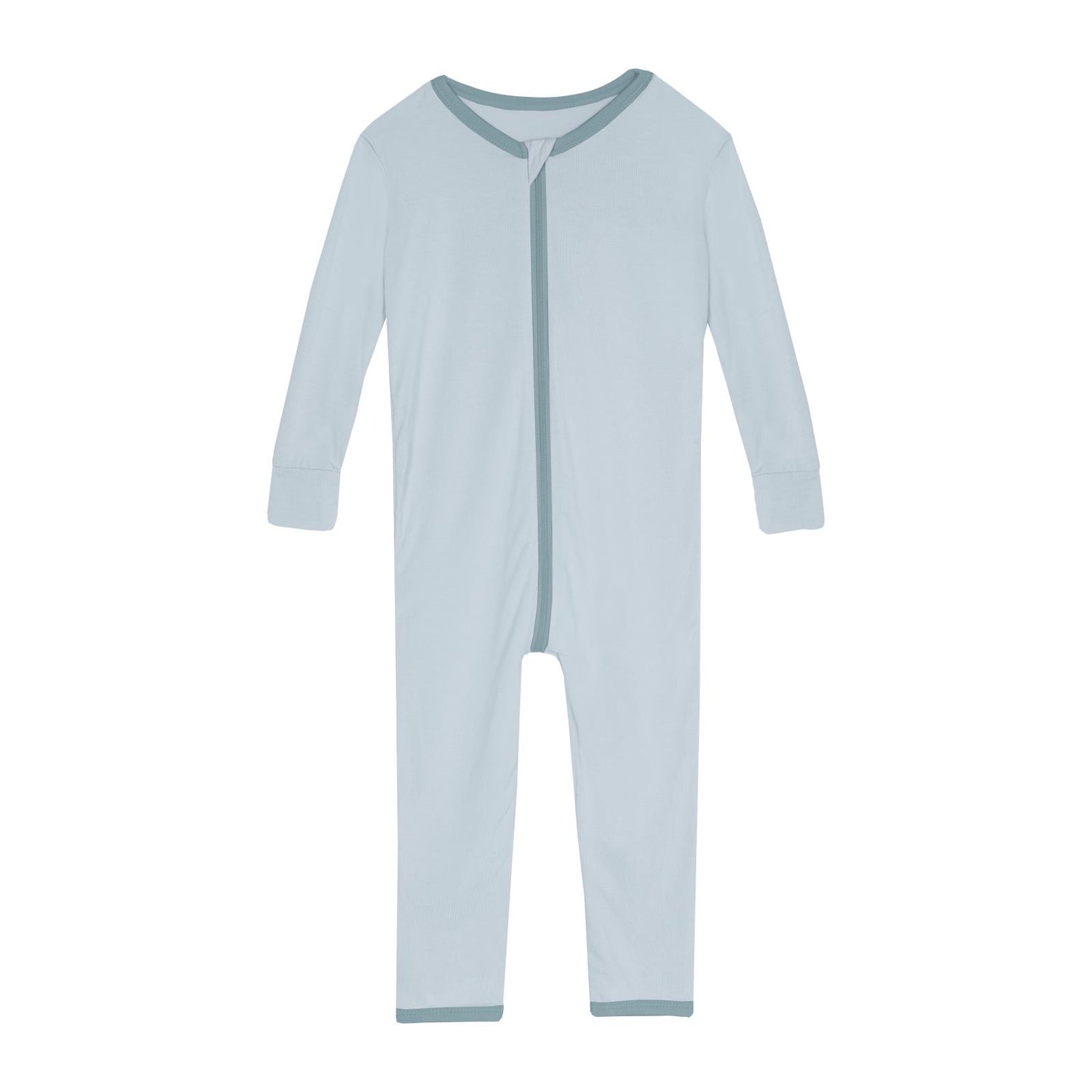 Convertible Sleeper with Zipper in Illusion Blue with Stormy Sea