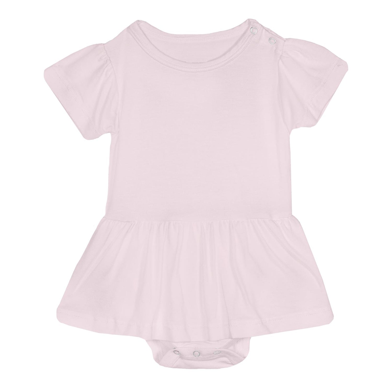 Short Sleeve Skirted One Piece in Shrinking Violet (359644)
