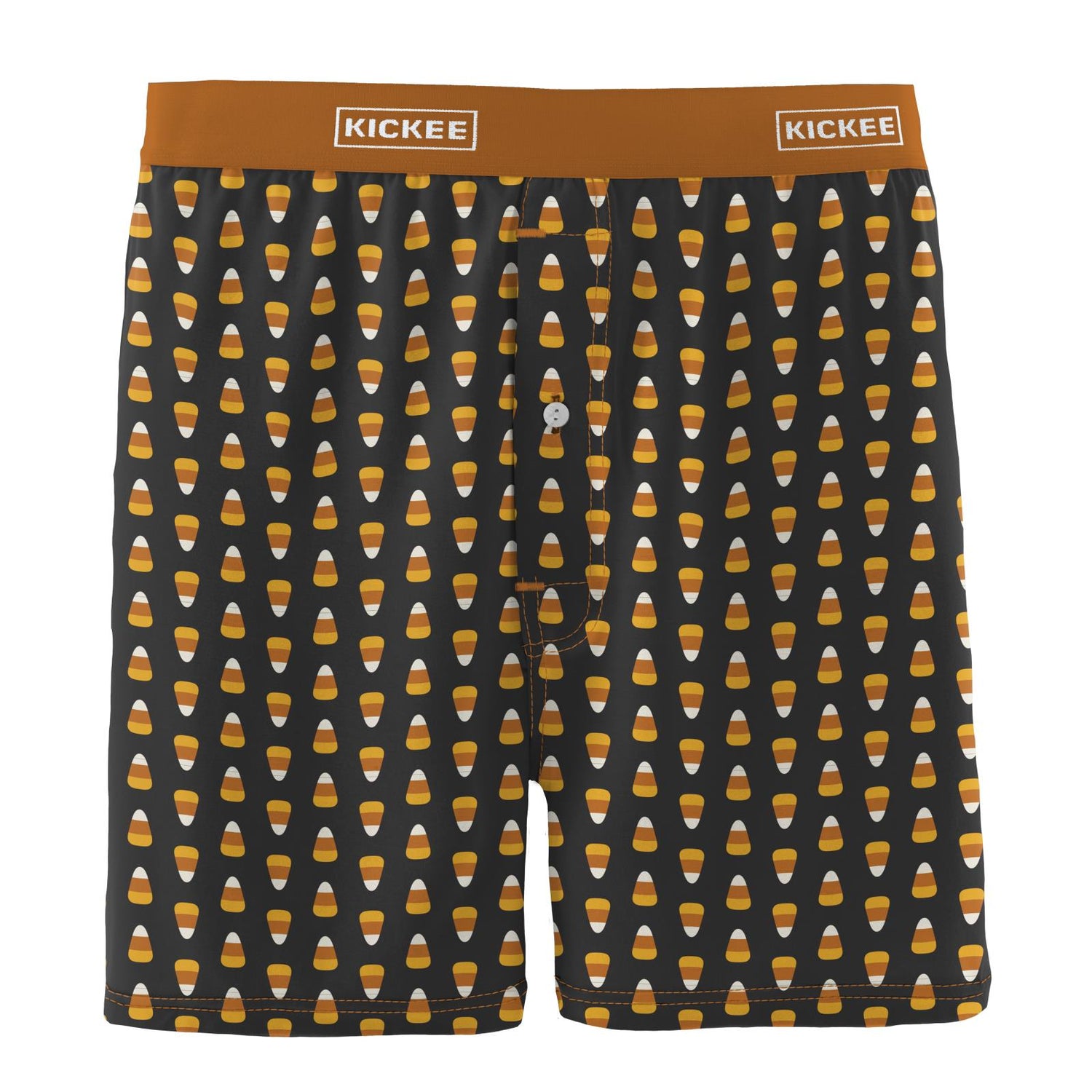 Men's Print Boxer Short in Midnight Candy Corn