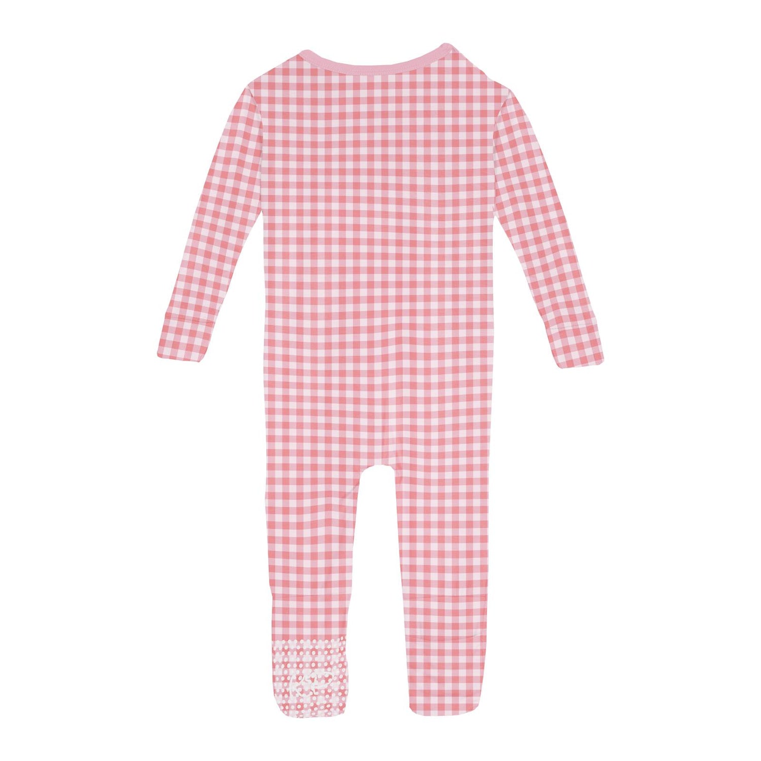 Print Convertible Sleeper with Zipper in Cake Pop Gingham