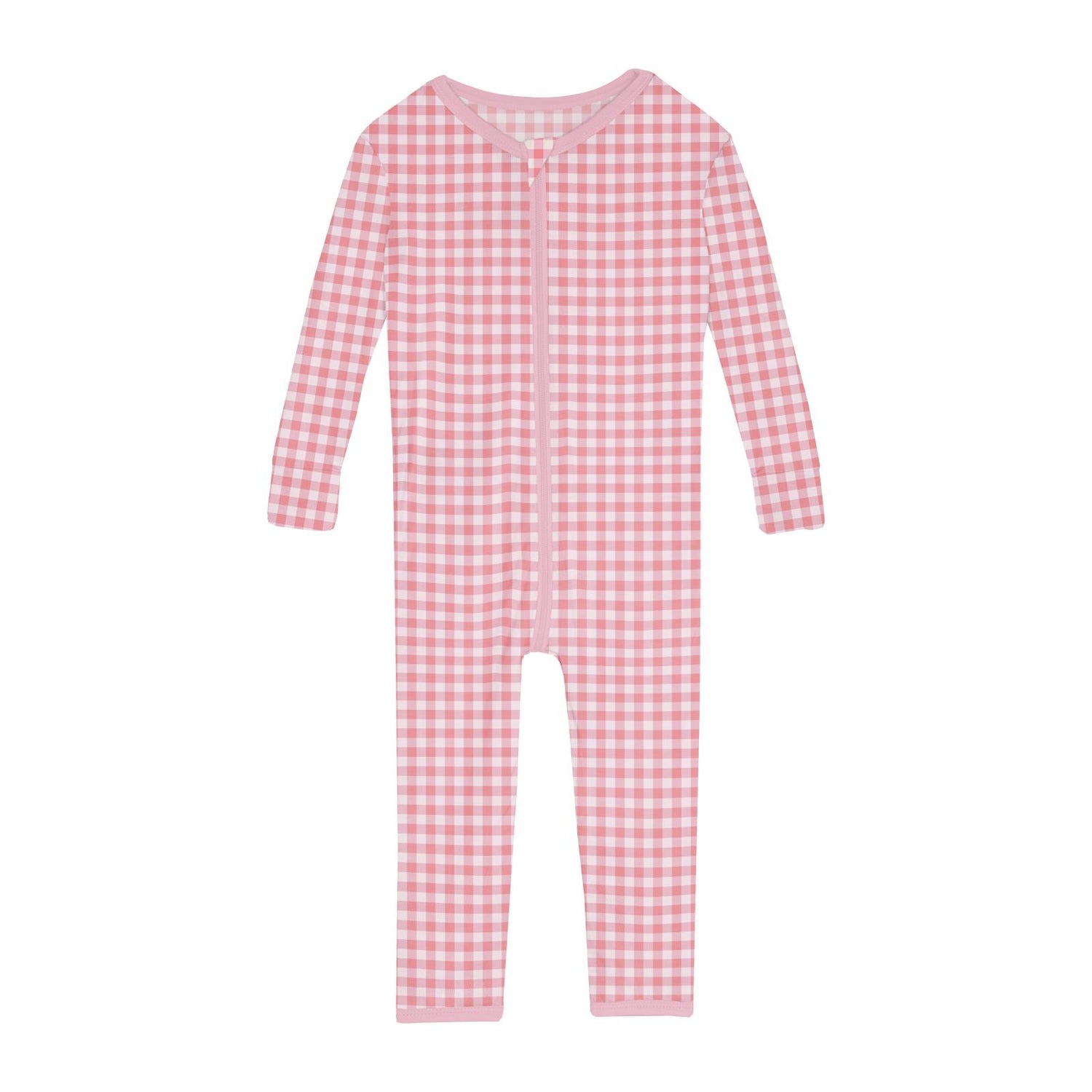 Print Convertible Sleeper with Zipper in Cake Pop Gingham