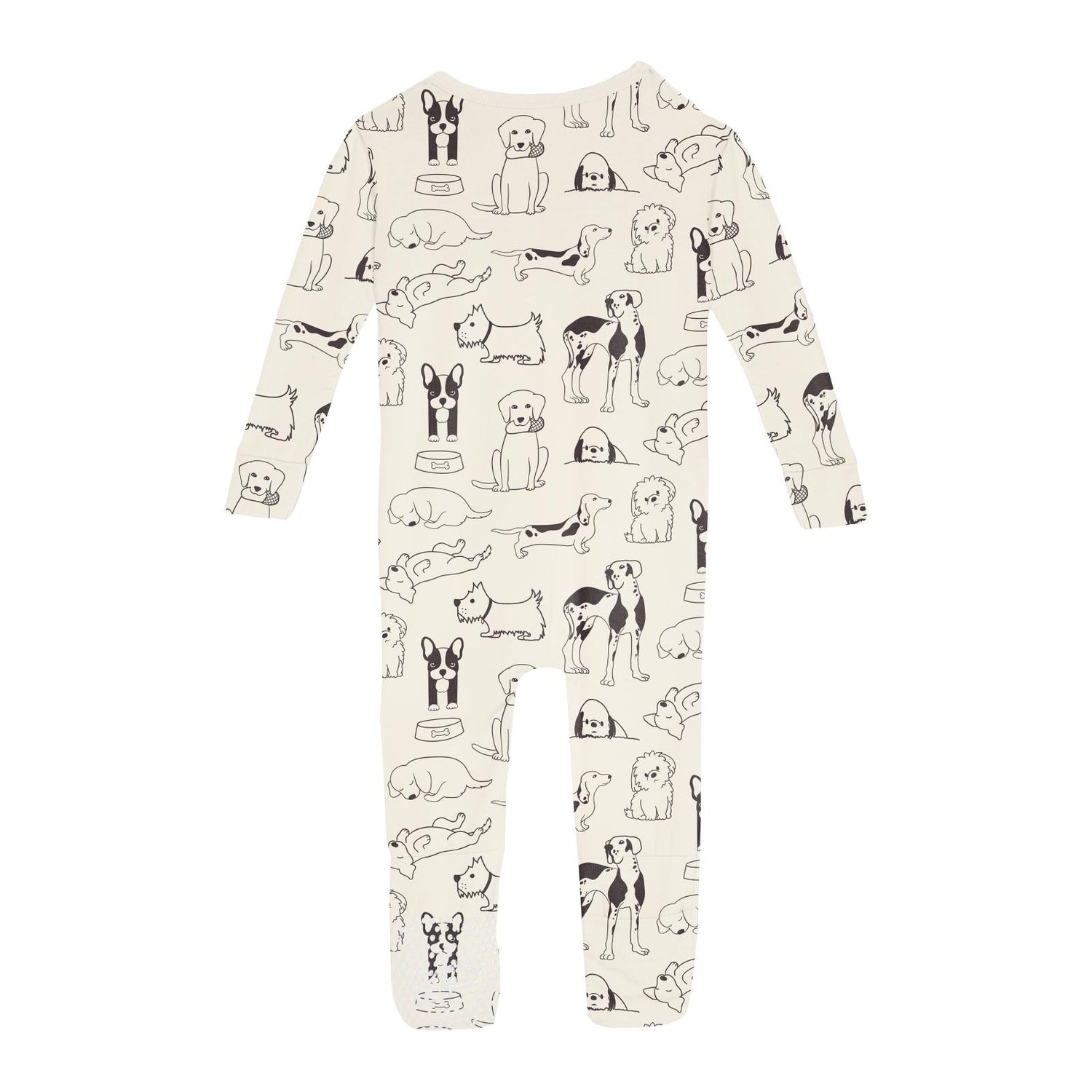 Print Convertible Sleeper with Zipper in Natural Dogs (314357)