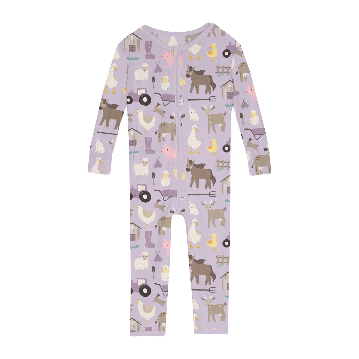 Print Convertible Sleeper with Zipper in Thistle Morning on the Farm (314361)