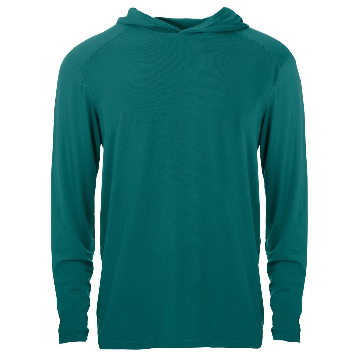 Men's Long Sleeve Hooded Tee in Cedar