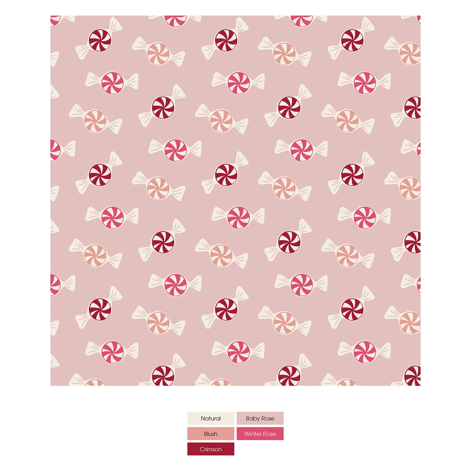 Print Fluffle Sleep Bag in Baby Rose Peppermints