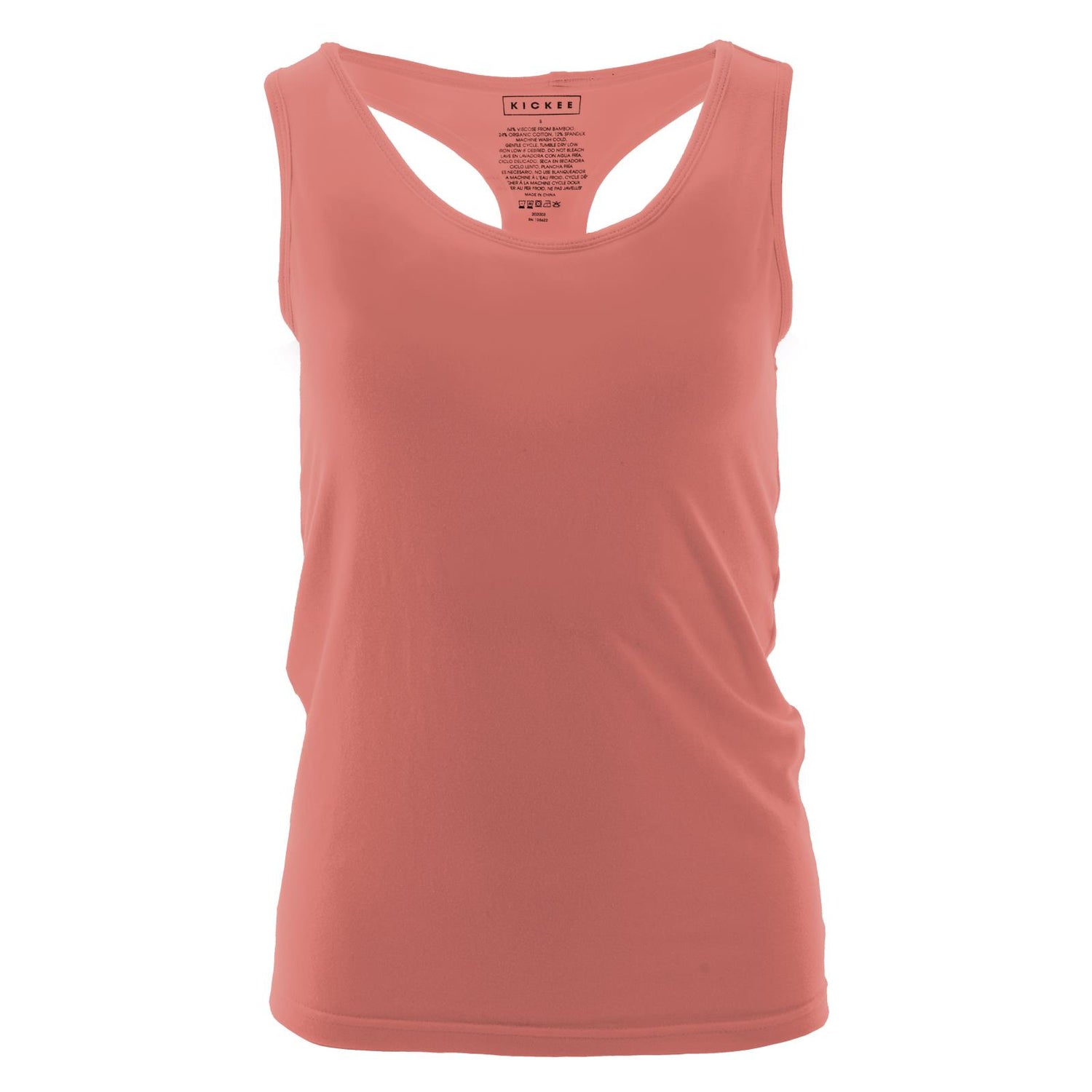 Women's Solid Luxe Stretch Tank in Strawberry