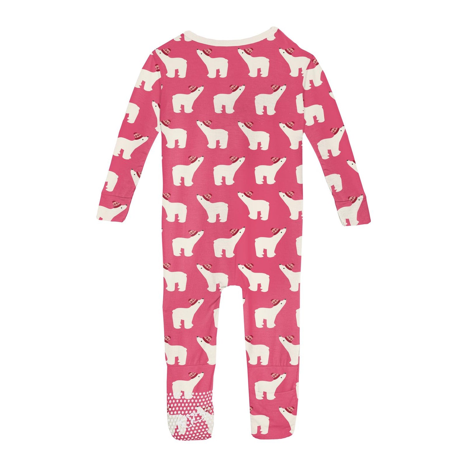 Print Convertible Sleeper with Zipper in Winter Rose Polar Bears