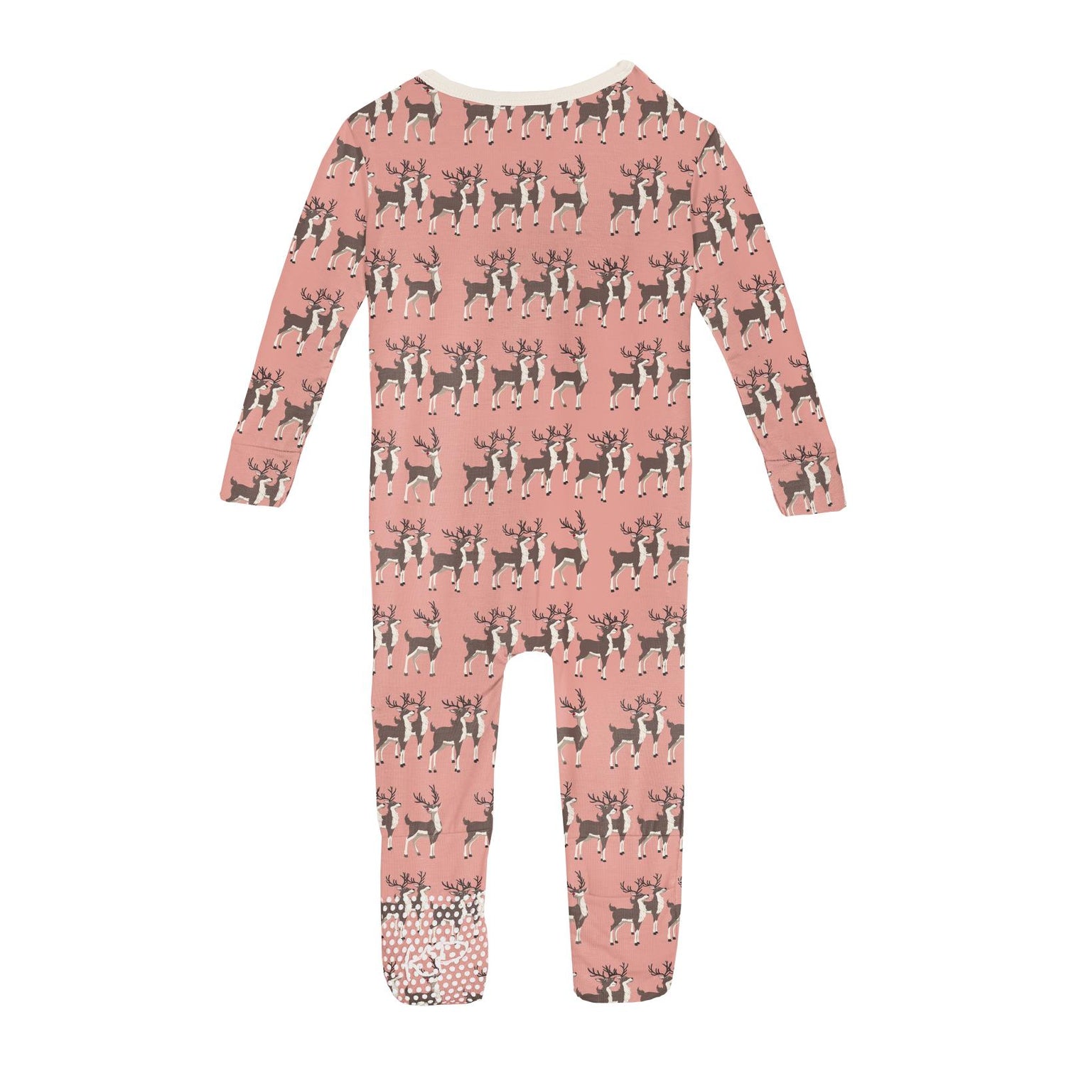 Print Convertible Sleeper with Zipper in Blush Rudolph