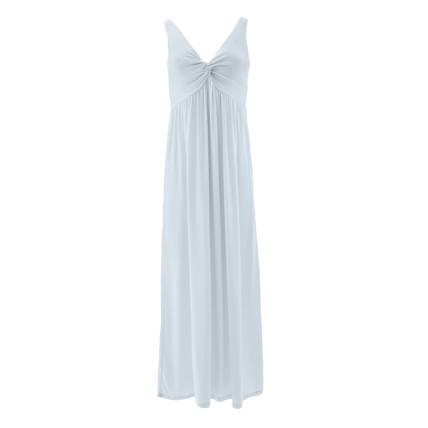 Women's Solid Simple Twist Nightgown in Illusion Blue (126656)