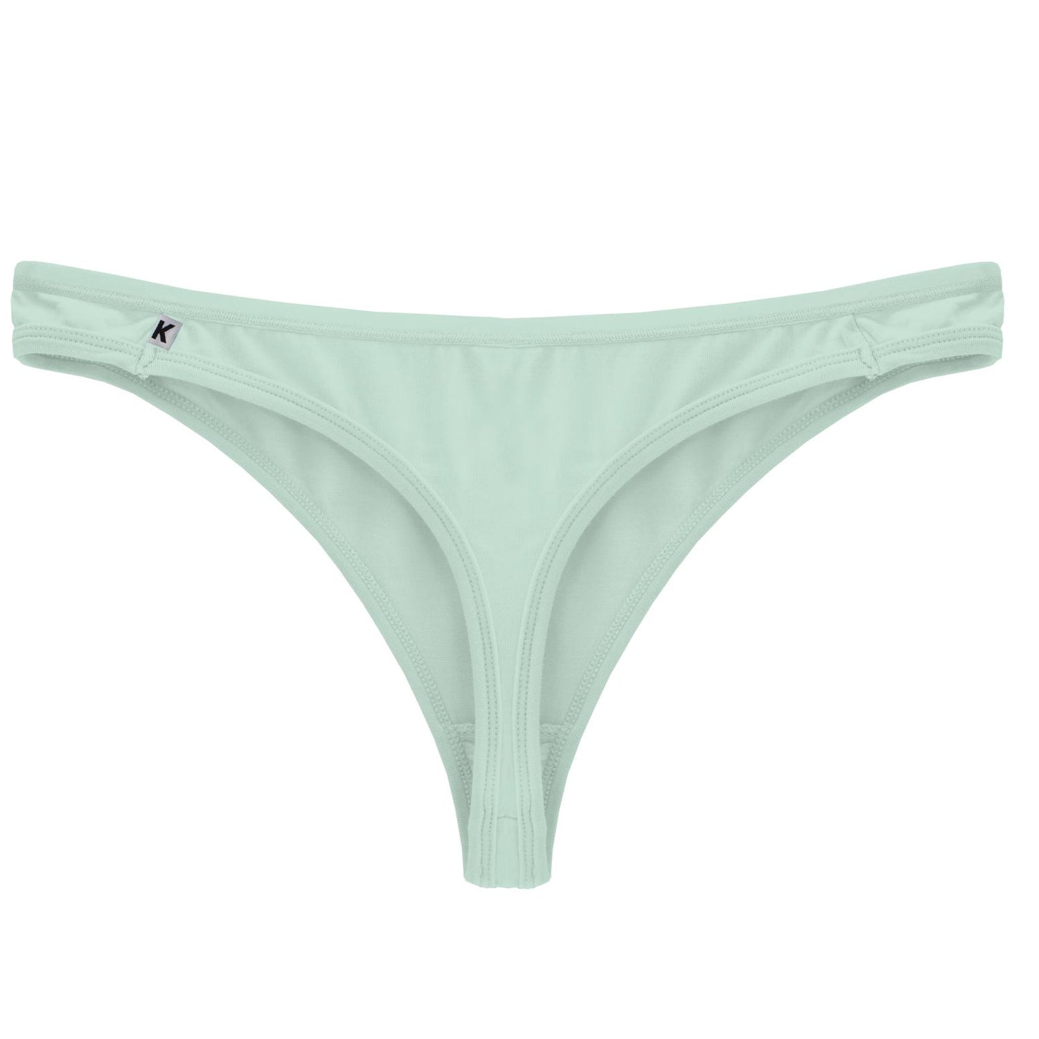 Women's Solid Classic Thong Underwear in Pistachio