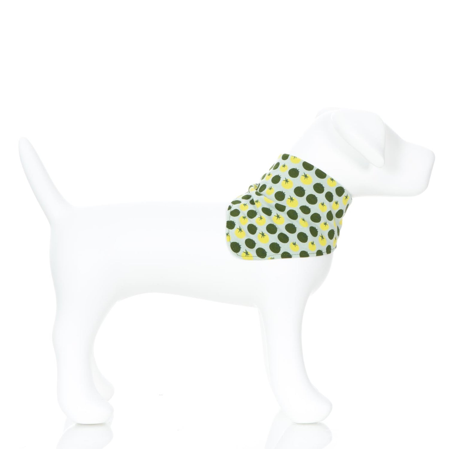 Print Dog Bandana in Aloe Tomatoes