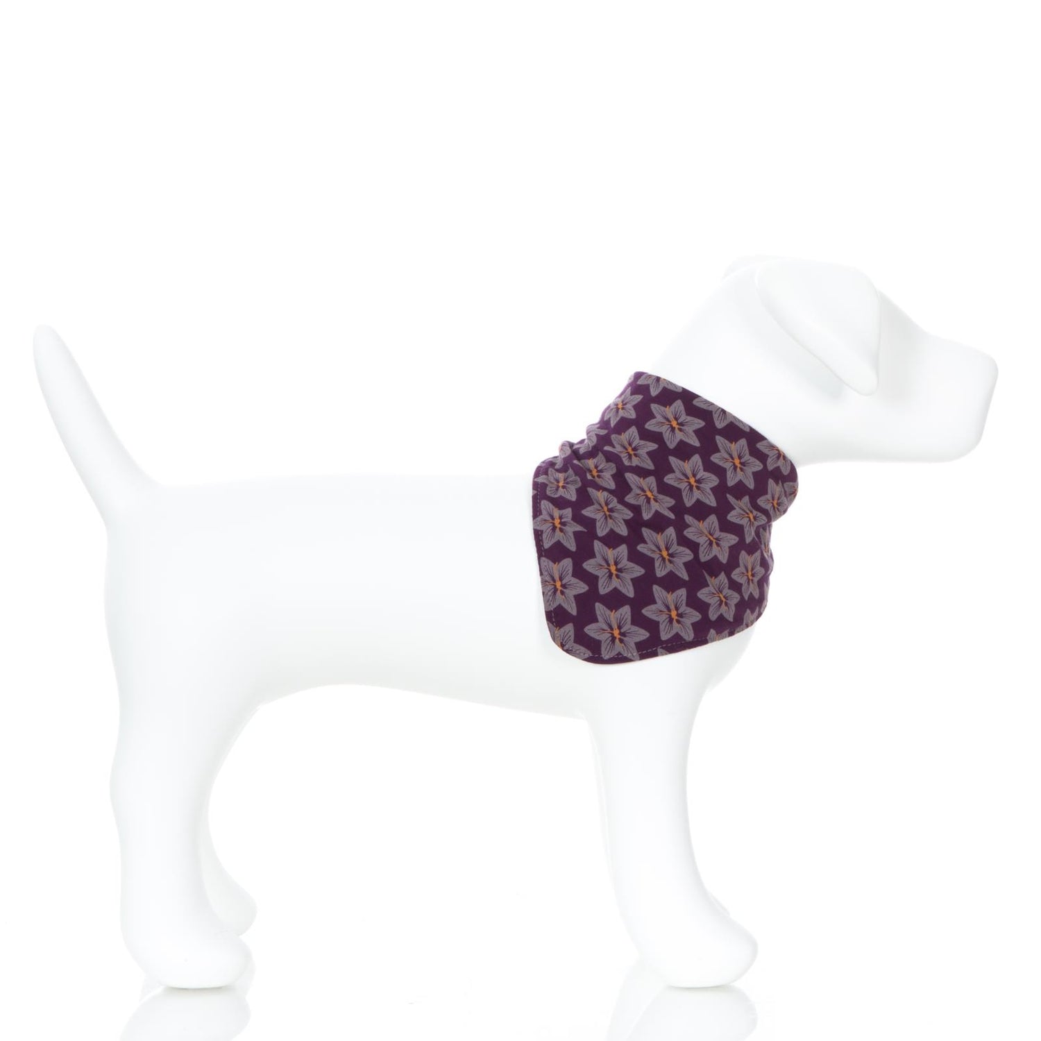 Print Dog Bandana in Wine Grapes Saffron