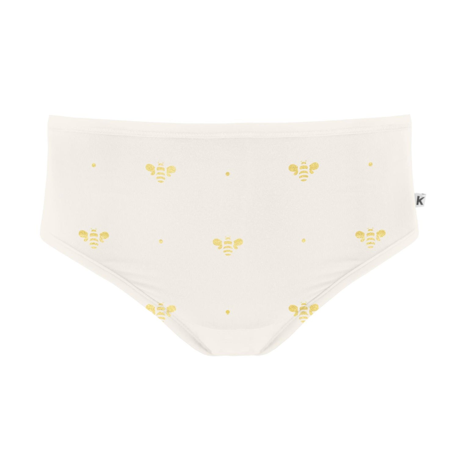 Women's Print Classic Brief in Gold Bees