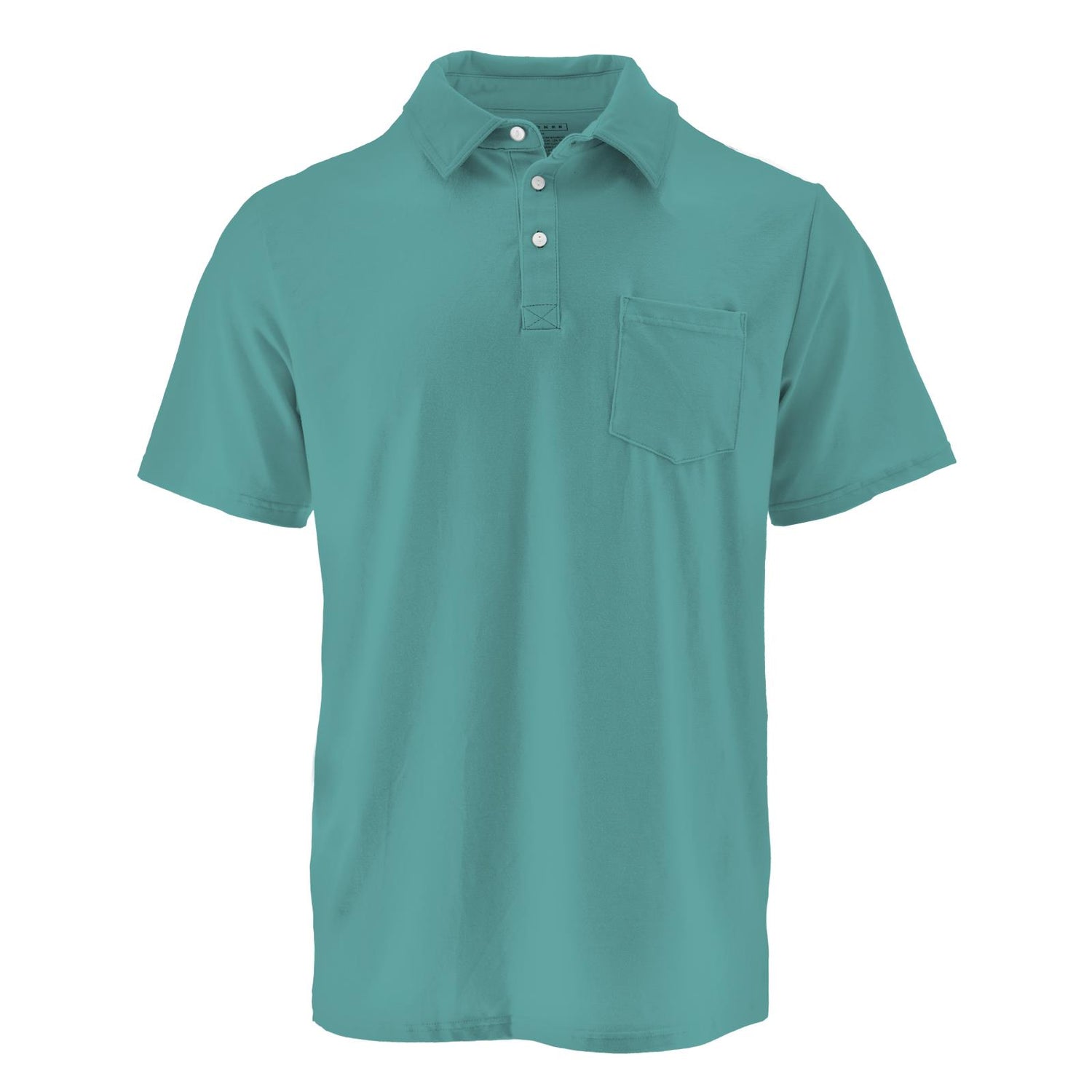 Men's Solid Short Sleeve Luxe Polo in Neptune (265712)