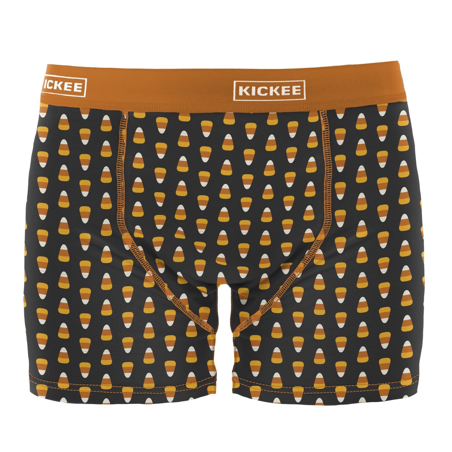 Men's Print Boxer Brief in Midnight Candy Corn