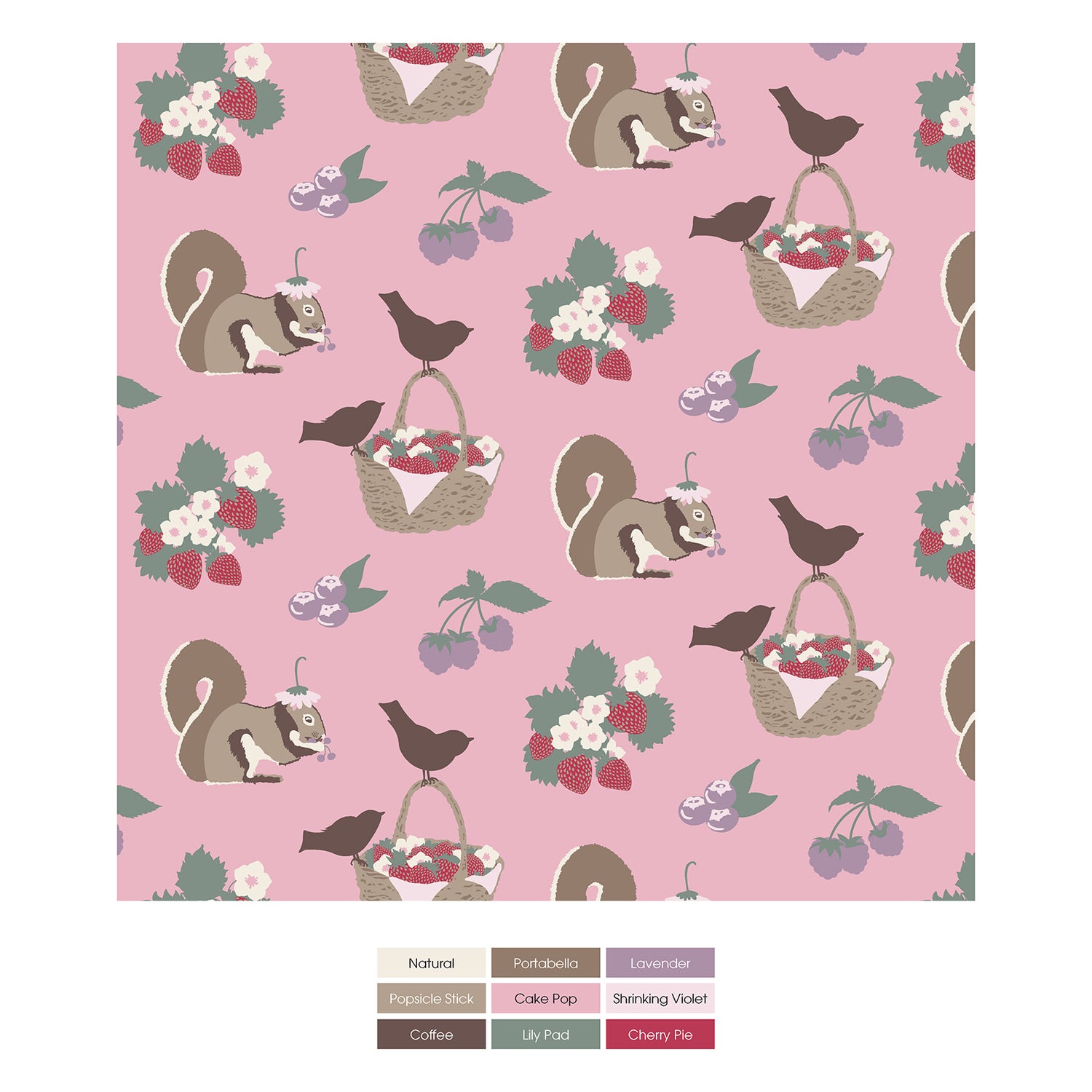 Print Flutter Sleeve Tee in Cake Pop Berry Picking (323716)