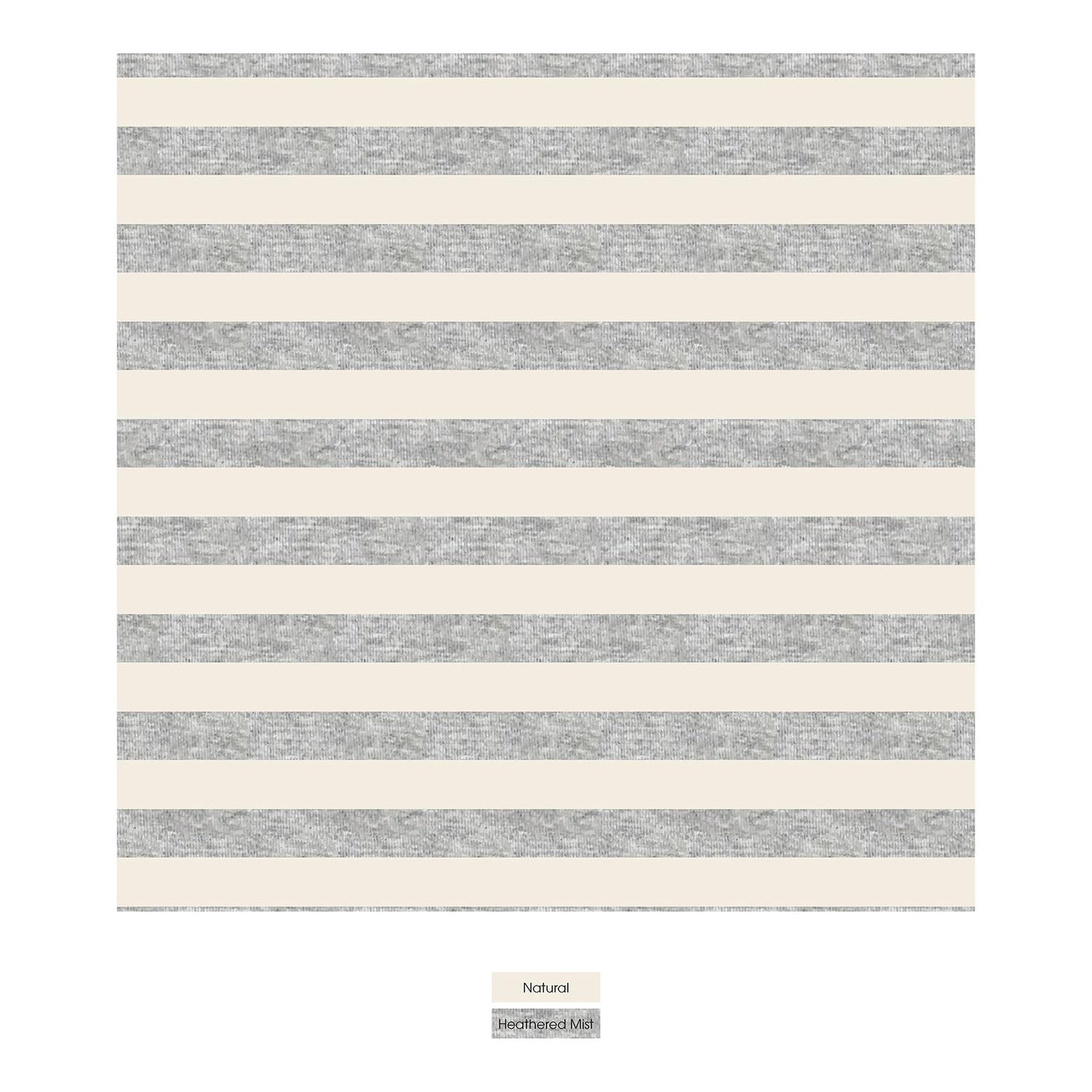 Print Short Sleeve Polo in Heathered Mist Sweet Stripe