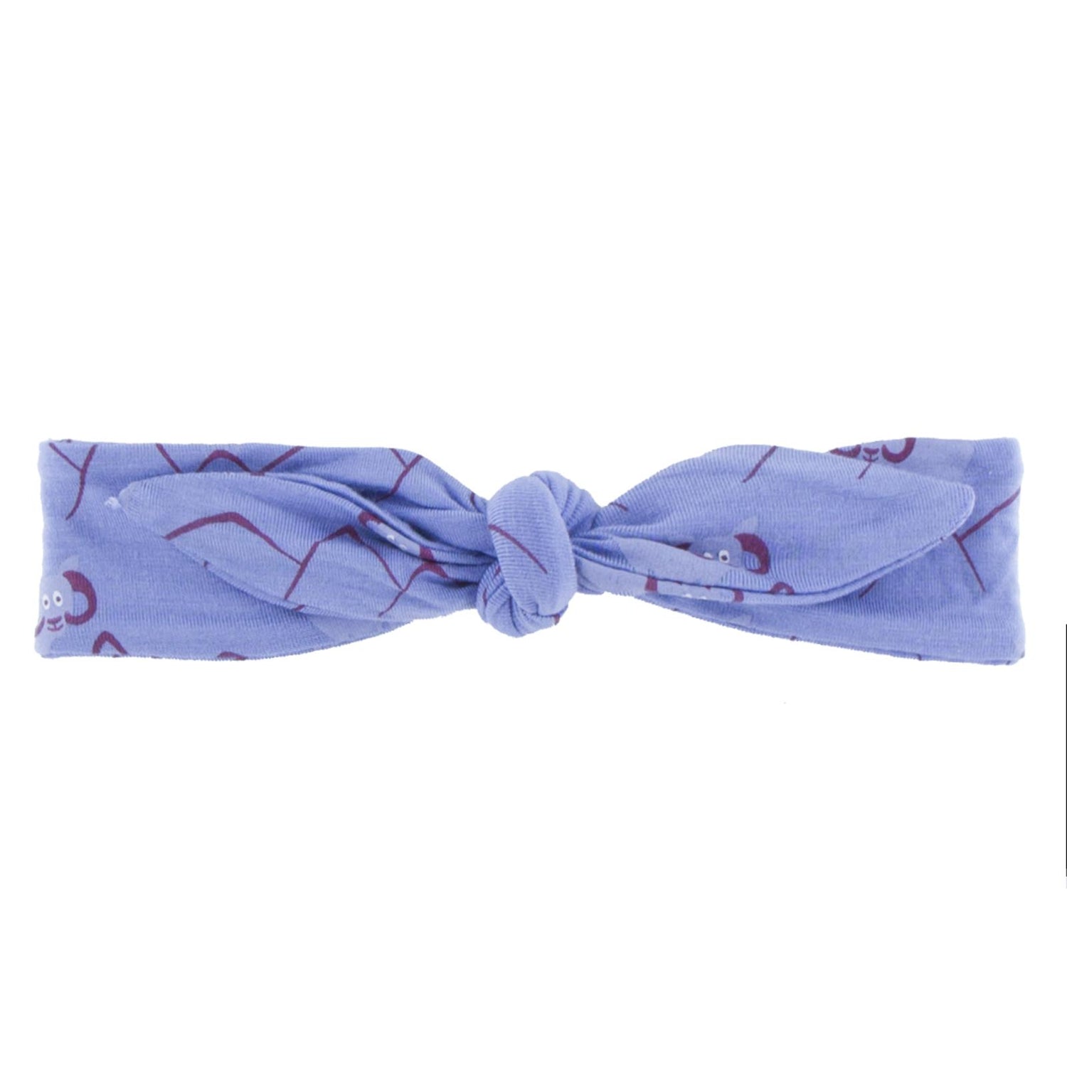 Print Bow Headband in Forget Me Not Mountain Goat (196680)