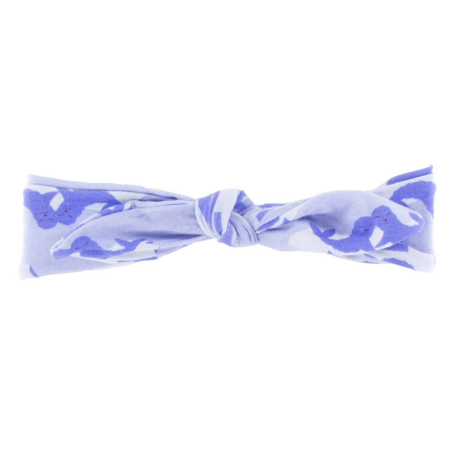 Print Bow Headband in Lilac Seals (197454)