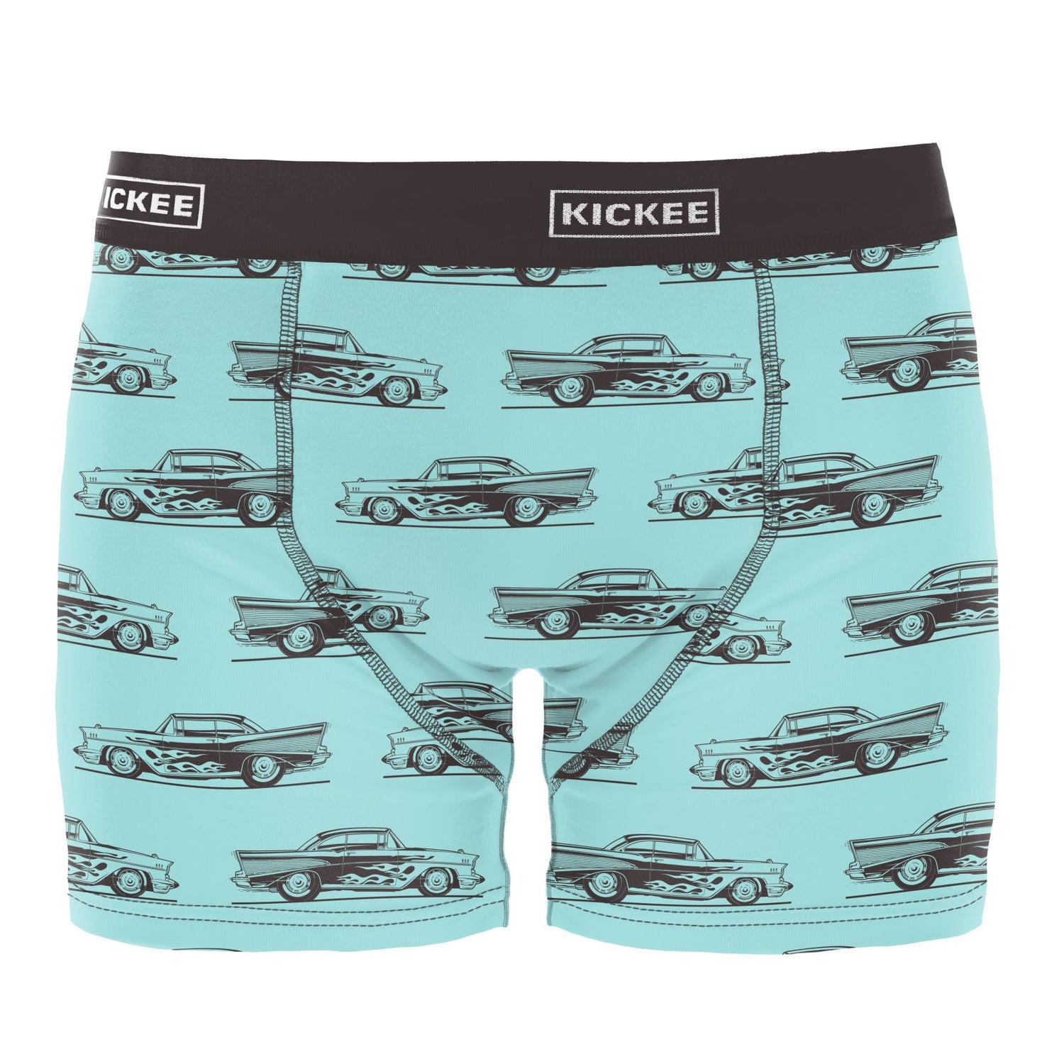 Men's Print Boxer Brief in Summer Sky Hot Rod