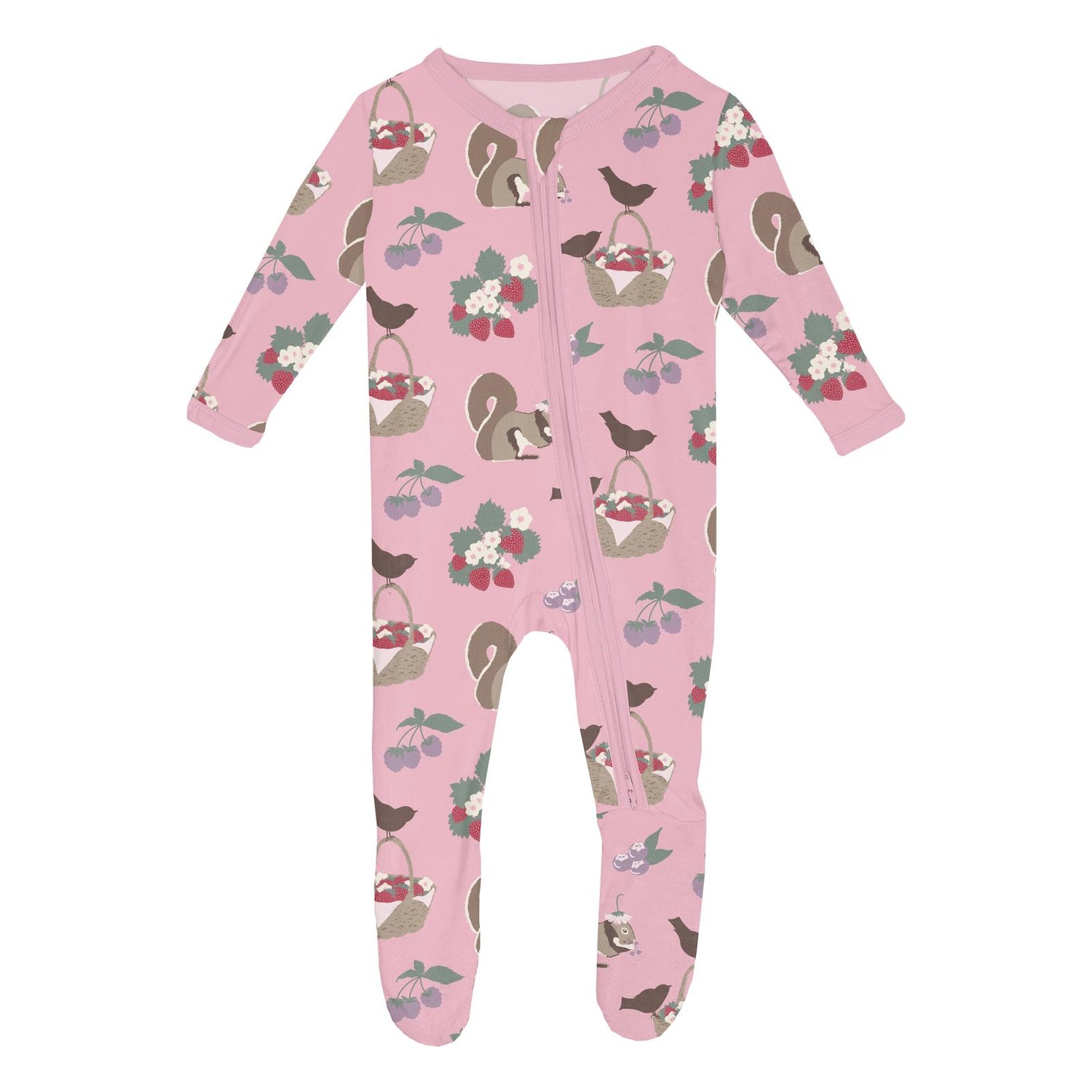 Print Footie with 2 Way Zipper in Cake Pop Berry Picking (359981)