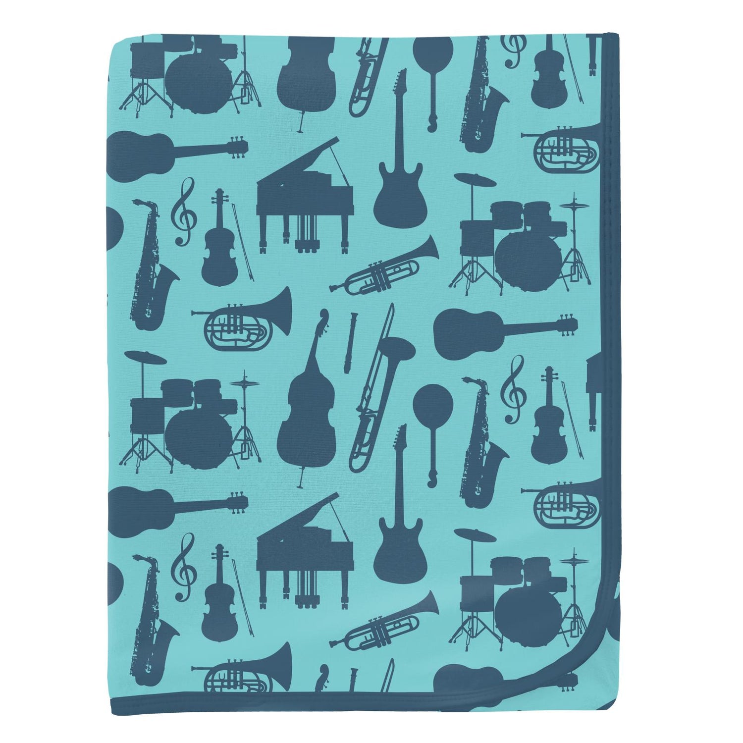 Print Swaddling Blanket in Iceberg Jazz Band