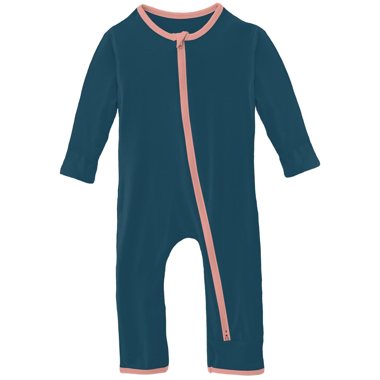 Applique Coverall with 2 Way Zipper in Peacock Mermaid