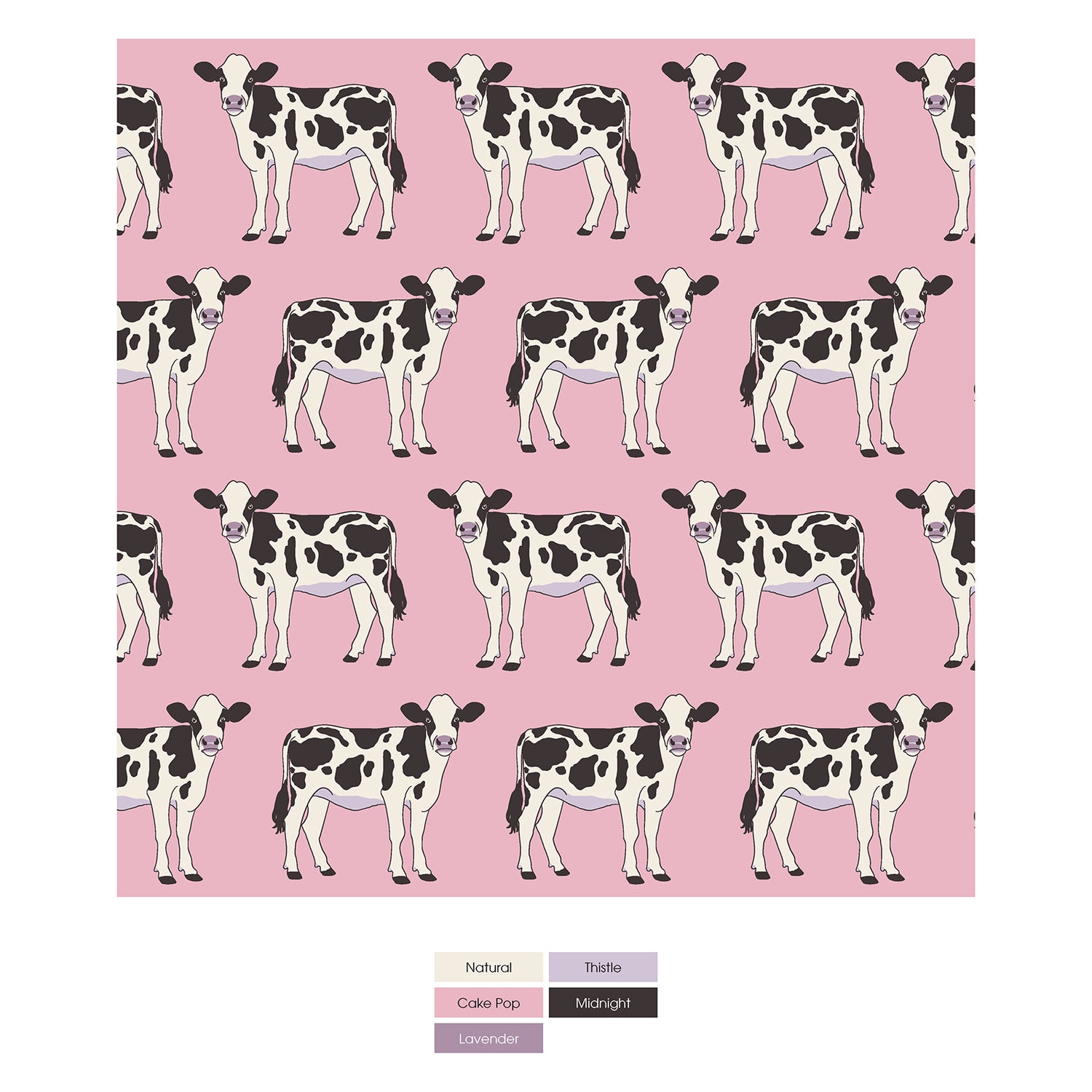 Print Footie with 2 Way Zipper in Cake Pop Cows (315364)