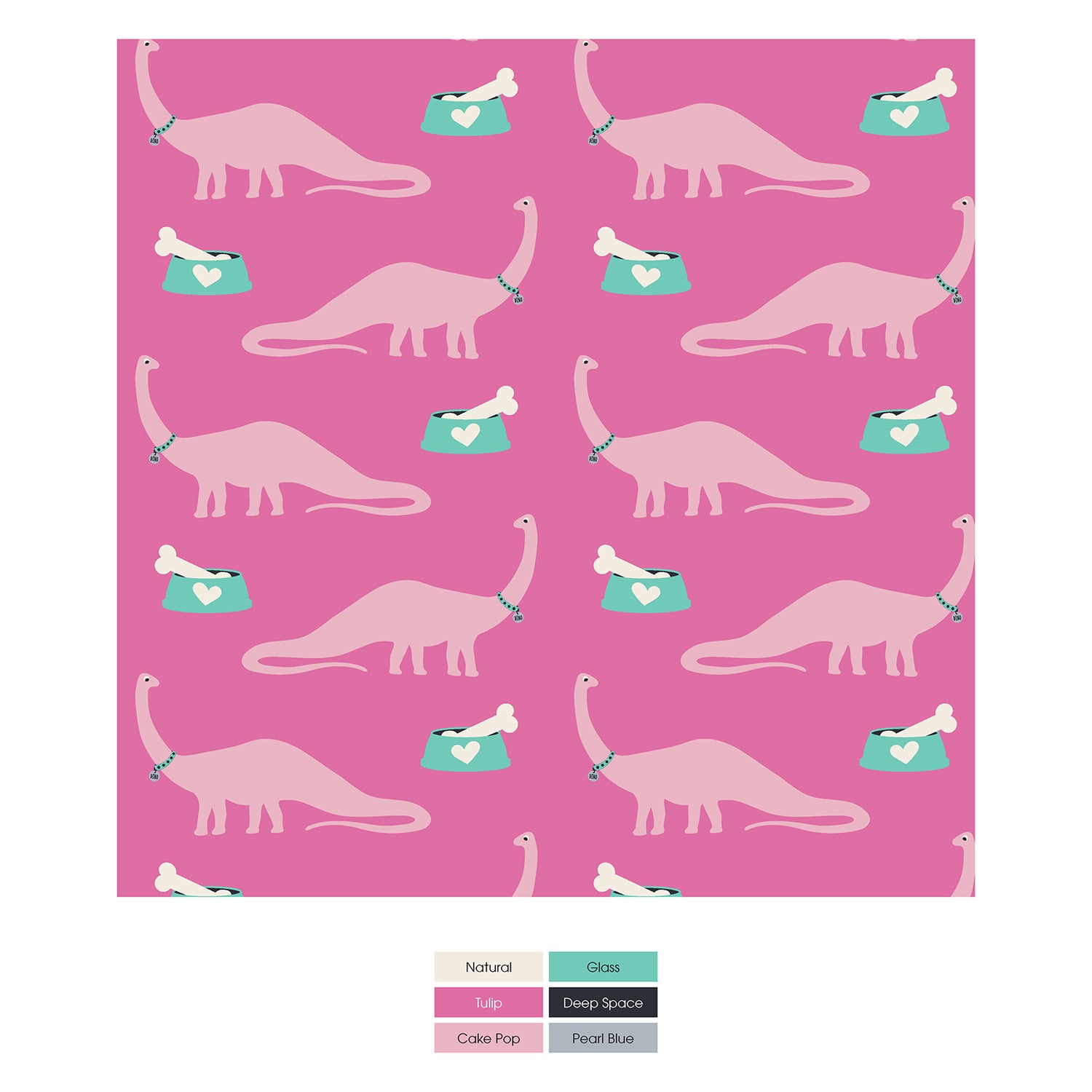 Print Classic Ruffle Footie with 2 Way Zipper in Tulip Pet Dino