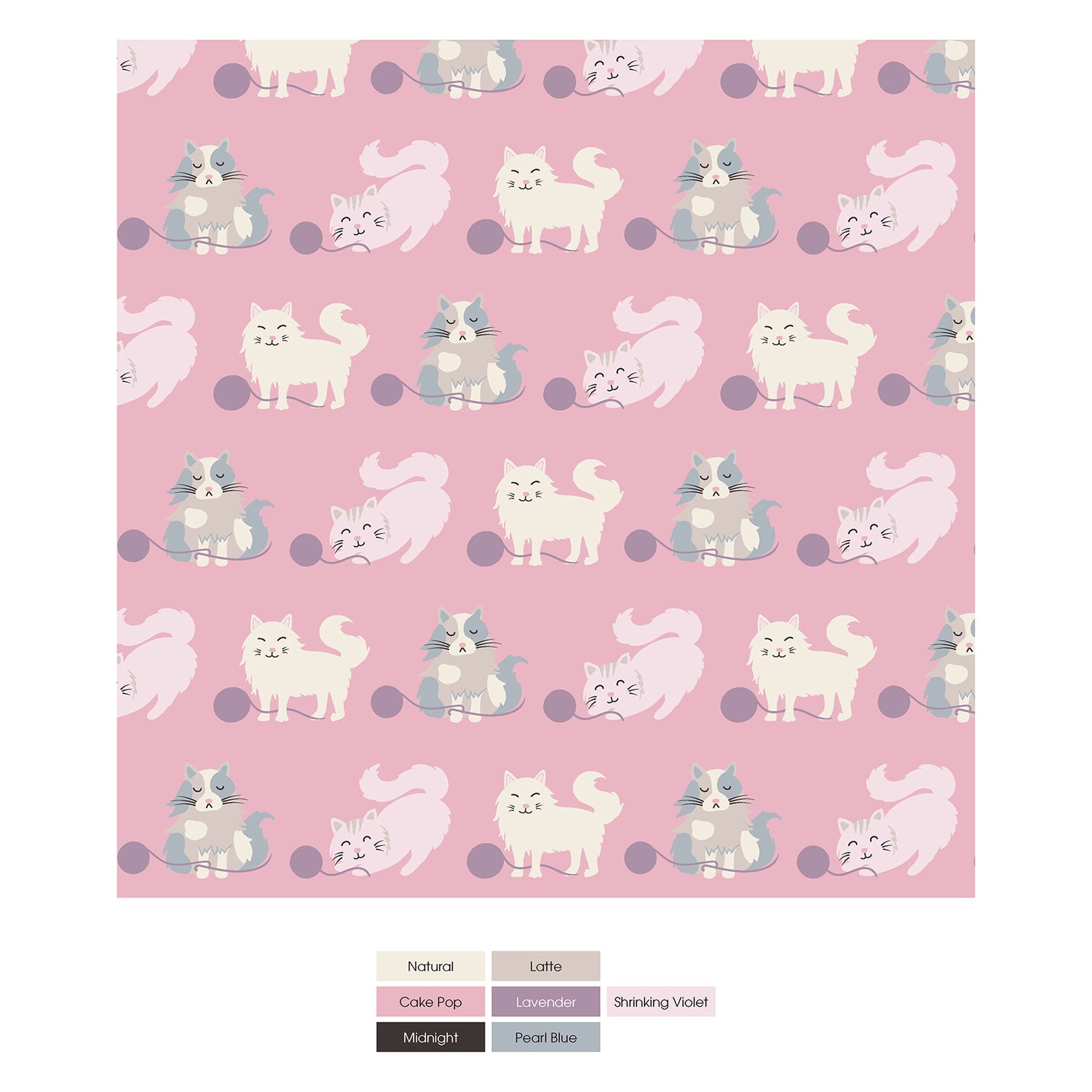 Print Classic Ruffle Footie with Snaps in Cake Pop Cats and Yarn (316120)