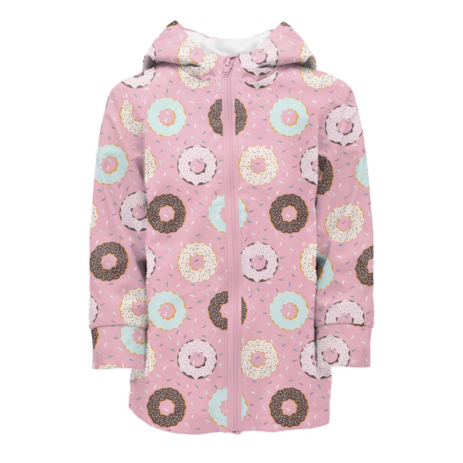 Print Terry-Lined Raincoat in Cake Pop Donuts and Sprinkles (320699)