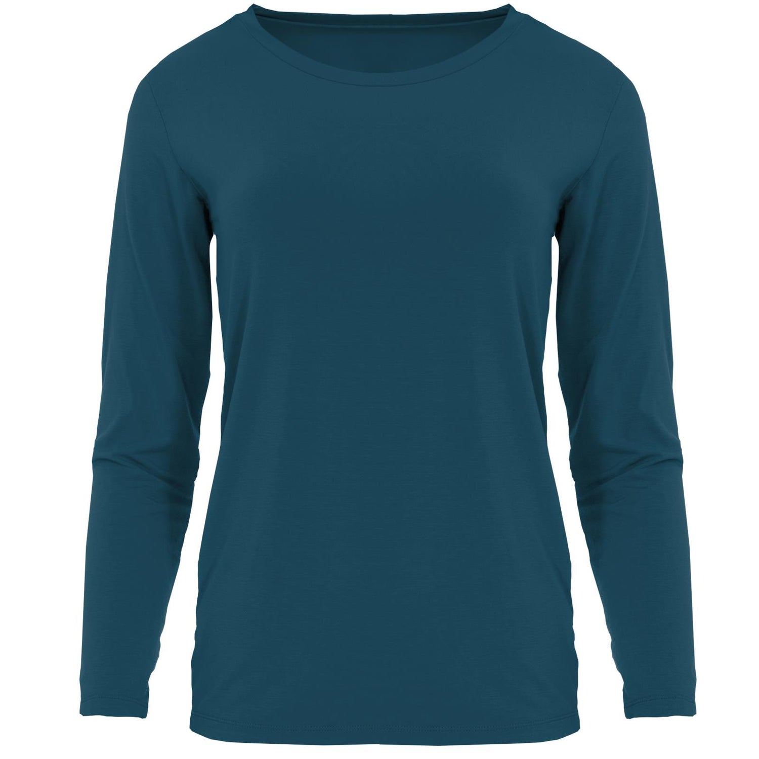 Women's Long Sleeve Relaxed Tee in Peacock