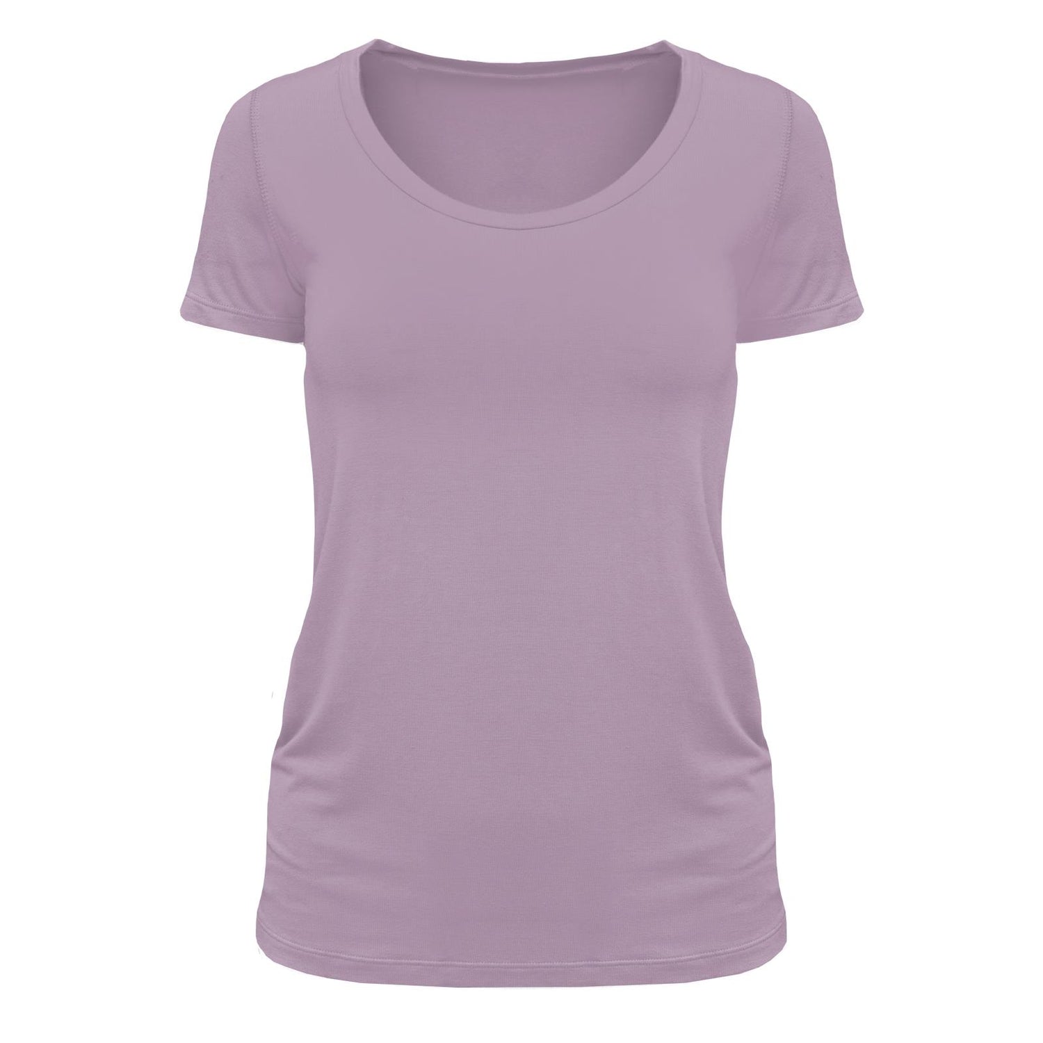 Women's Short Sleeve Scoop Neck Tee in Lavender (322398)