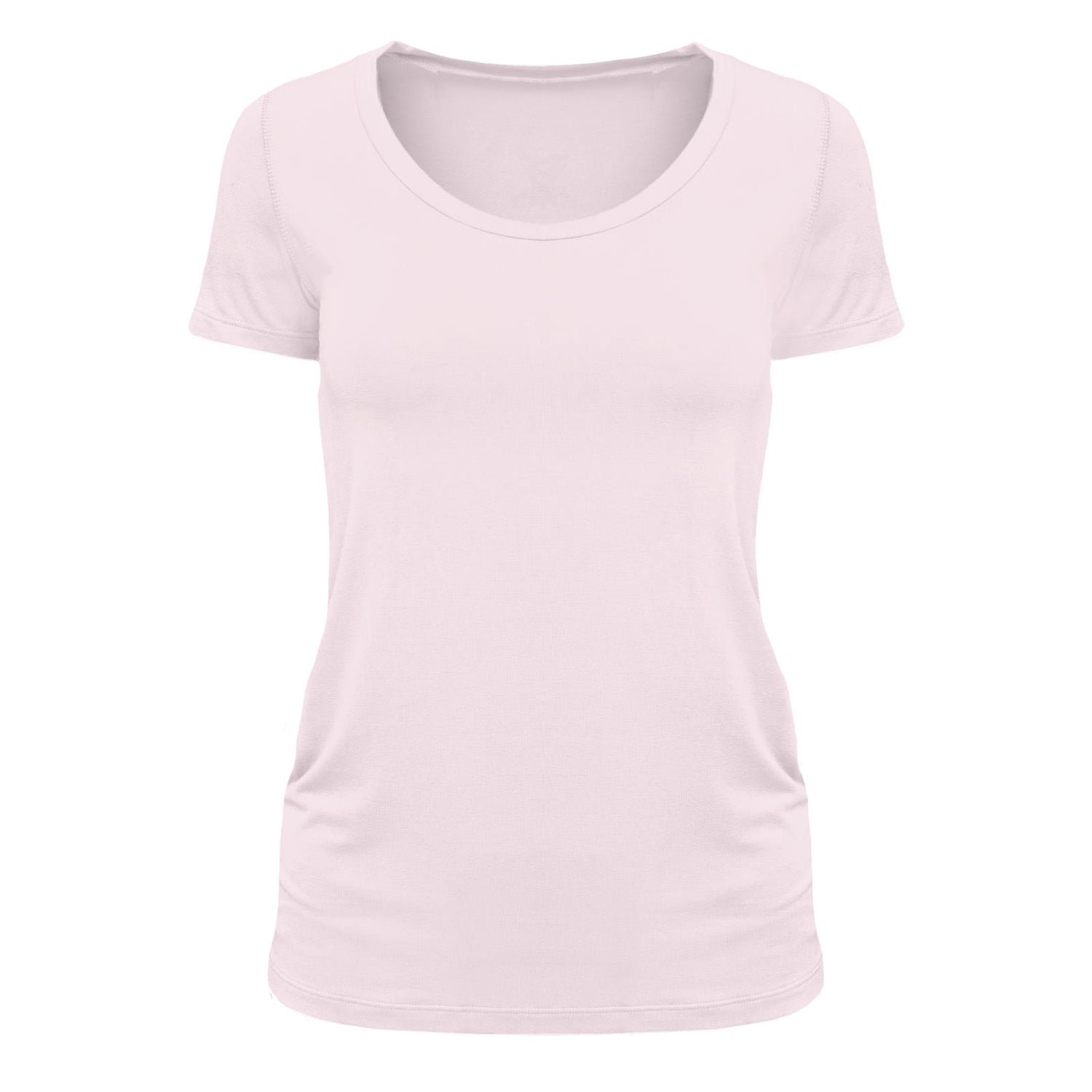 Women's Short Sleeve Scoop Neck Tee in Shrinking Violet (322586)