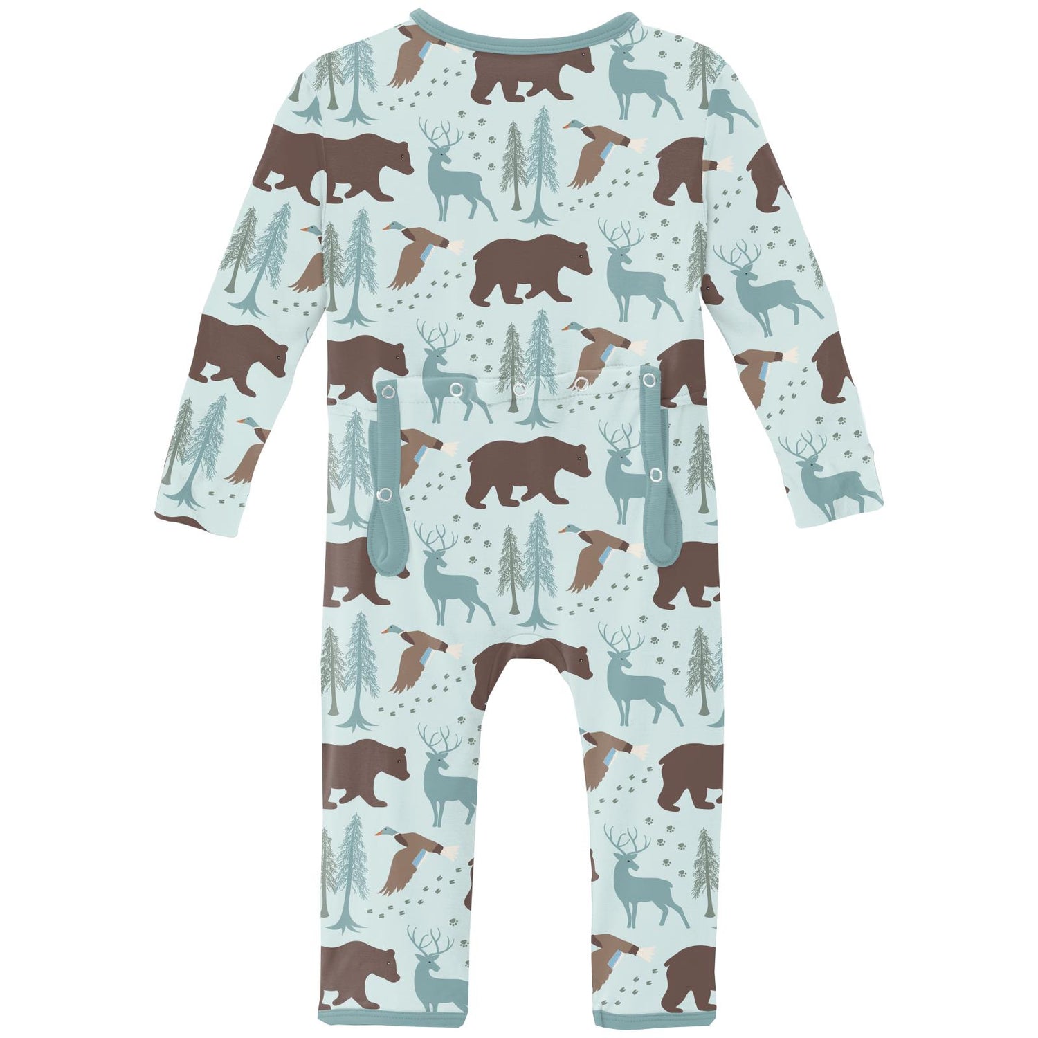 Print Coverall with 2 Way Zipper in Fresh Air Forest Adventure (319064)