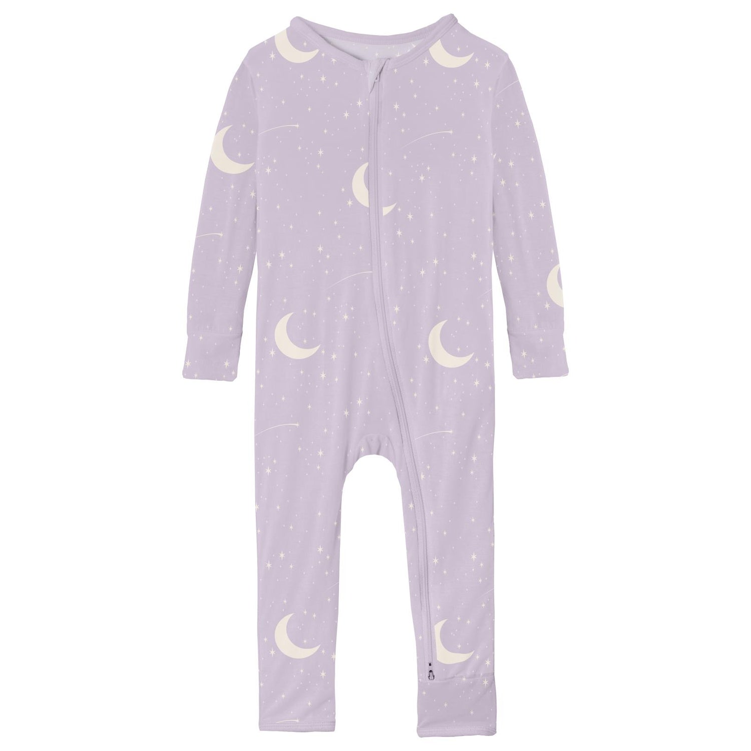 Print Coverall with 2 Way Zipper in Thistle Starry Sky & Moon (319428)