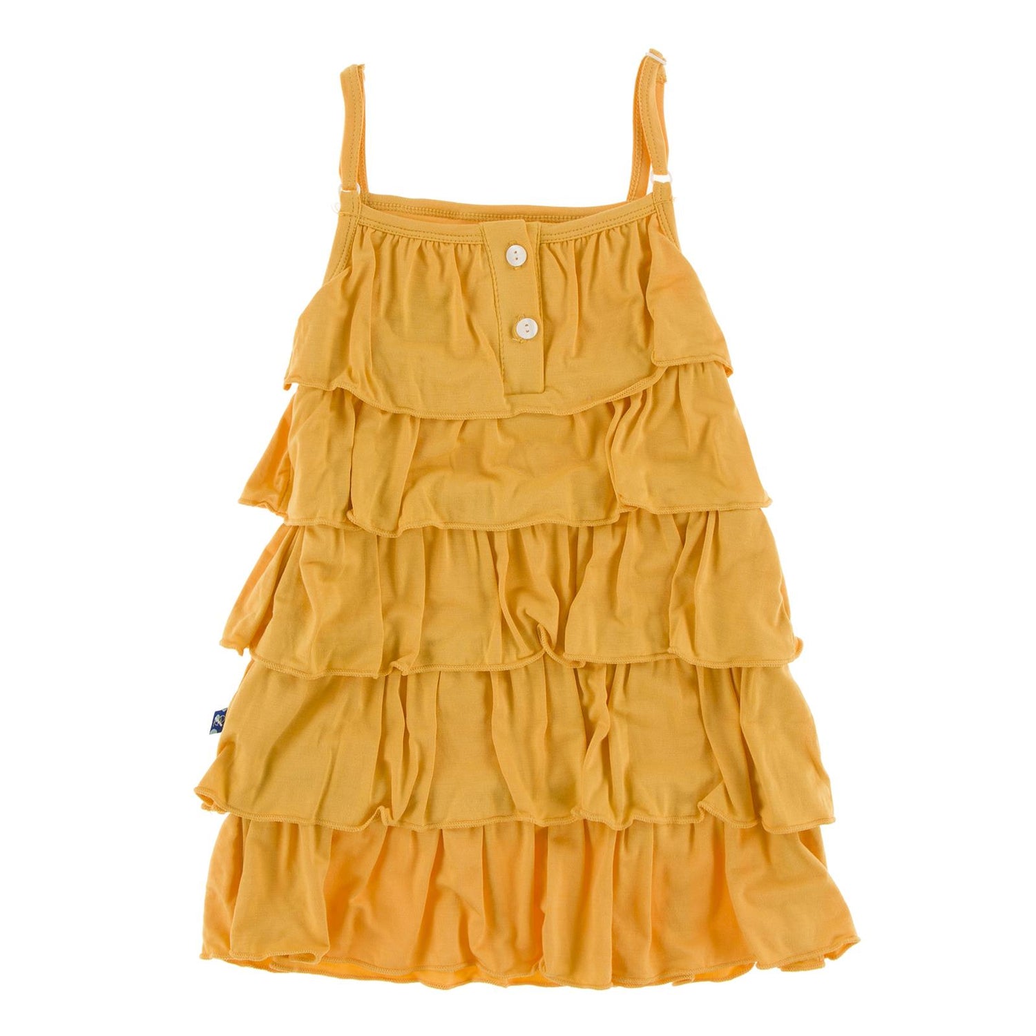 Tiered Ruffle Dress in Marigold (358969)