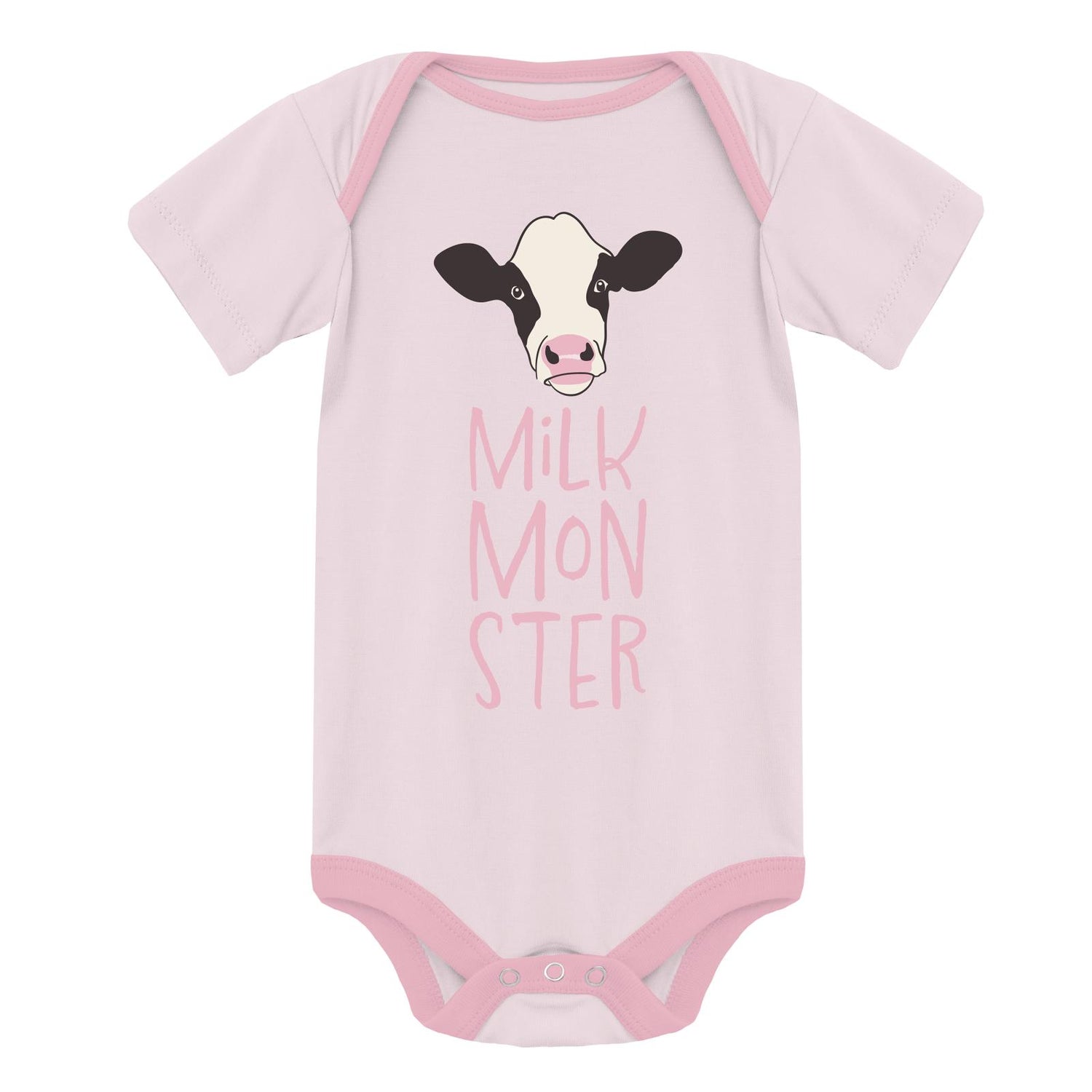 Short Sleeve Graphic One Piece in Shrinking Violet Milk Monster (313596)